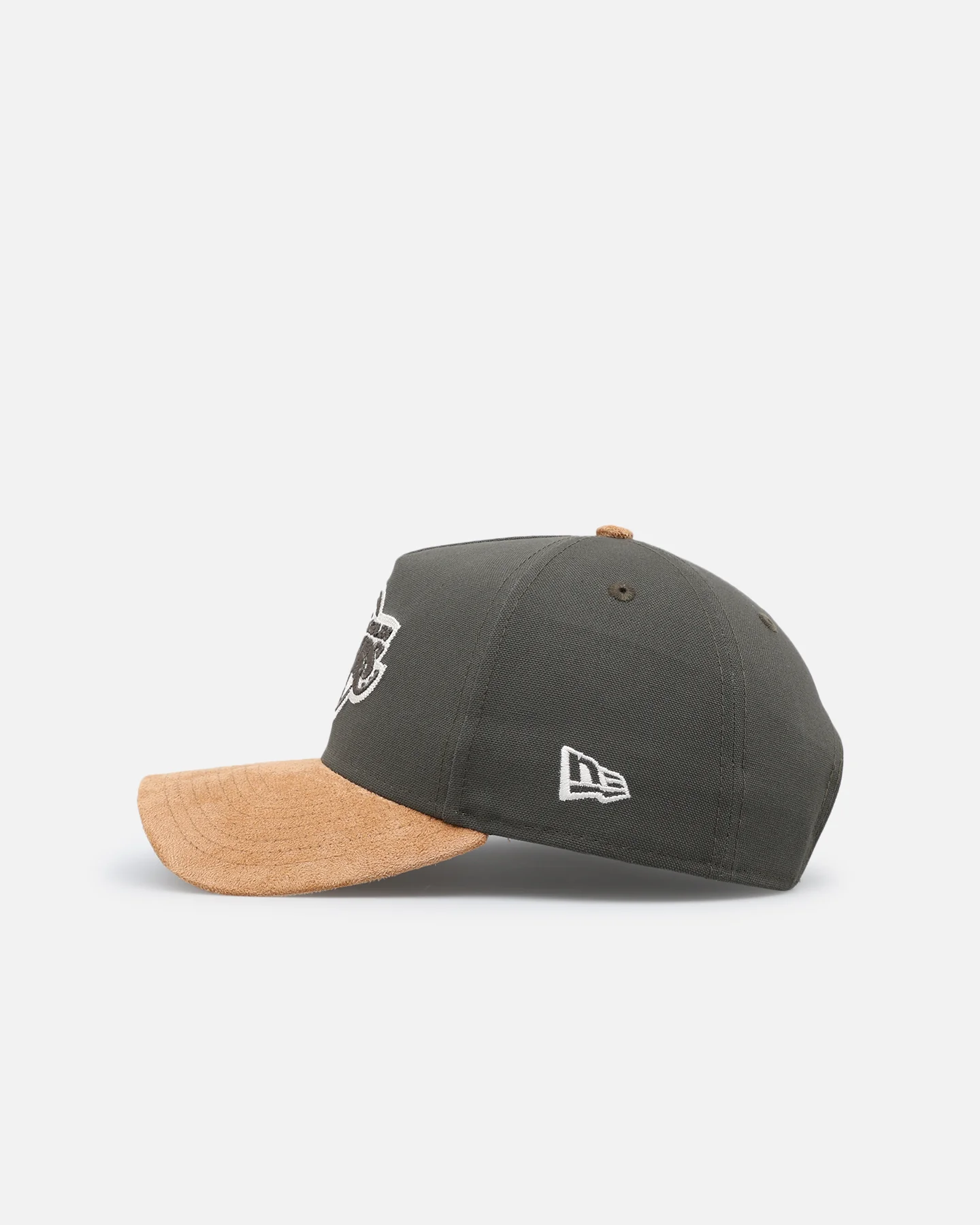 New Era Los Angeles Lakers 'Moss Canvas Wheat' 9FORTY A-Frame Snapback Moss Canvas/Ivory - Image 5