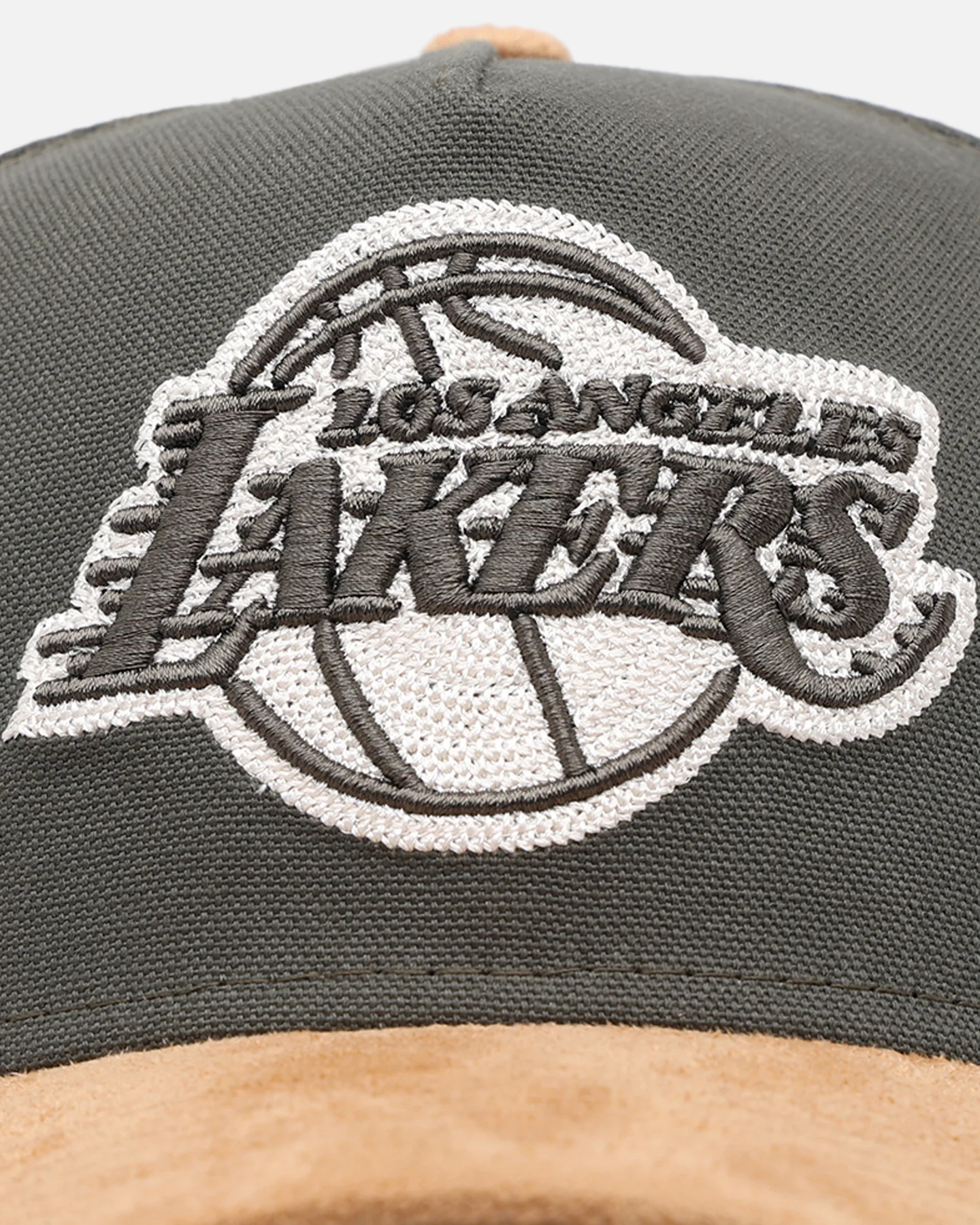 New Era Los Angeles Lakers 'Moss Canvas Wheat' 9FORTY A-Frame Snapback Moss Canvas/Ivory - Image 6