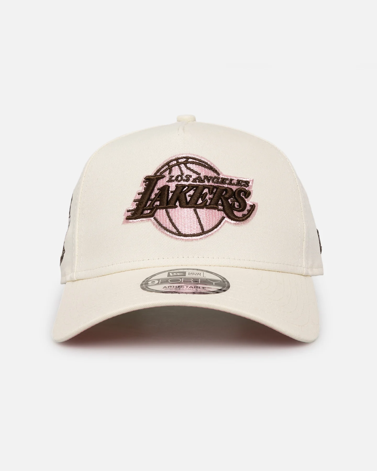 New Era Los Angeles Lakers 'Neapolitan Chrome' 9FORTY A-Frame Snapback Chrome/Pink Met