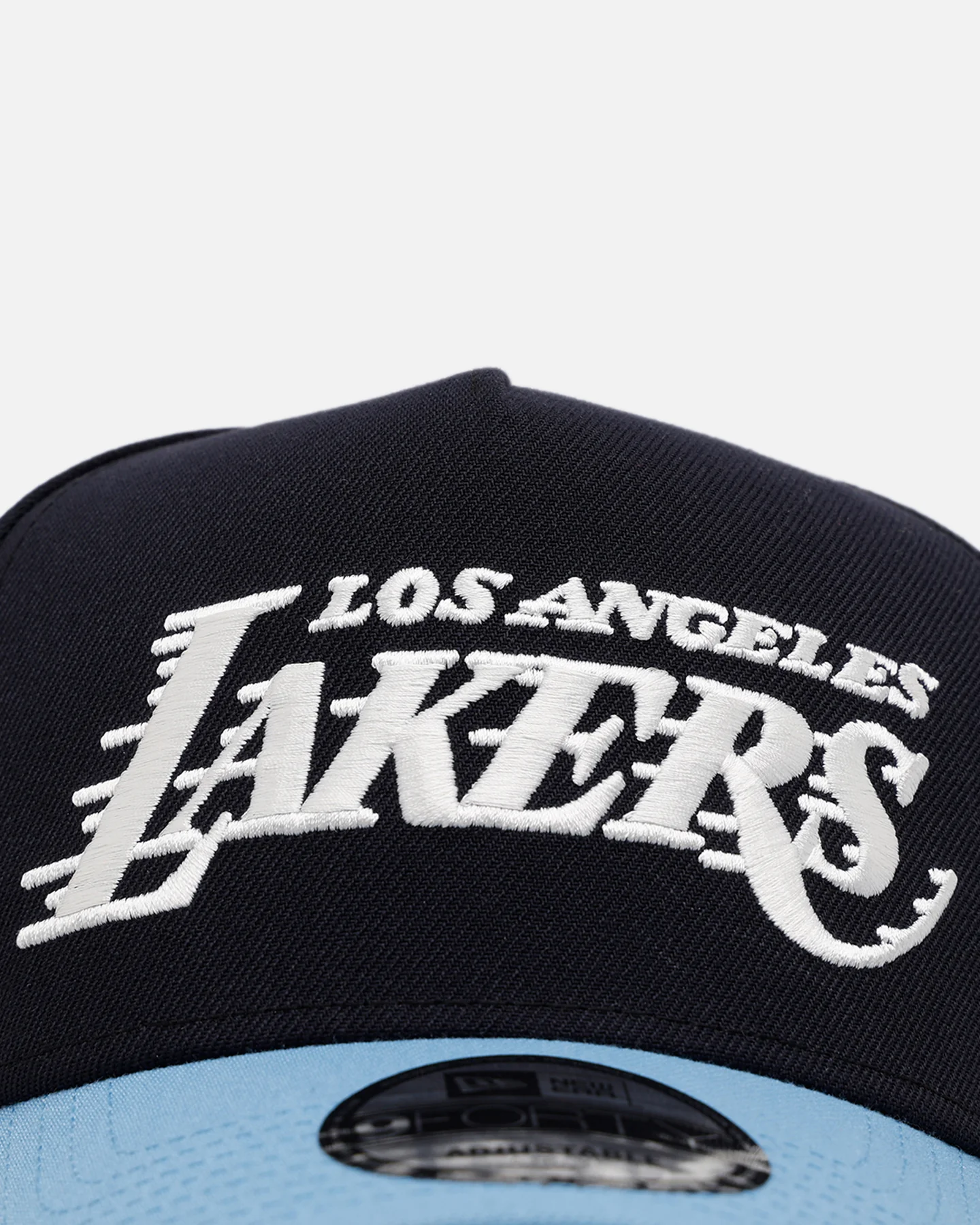 New Era Los Angeles Lakers 'Ocean' 9FORTY A-Frame Snapback Navy/Sky Blue - Image 5