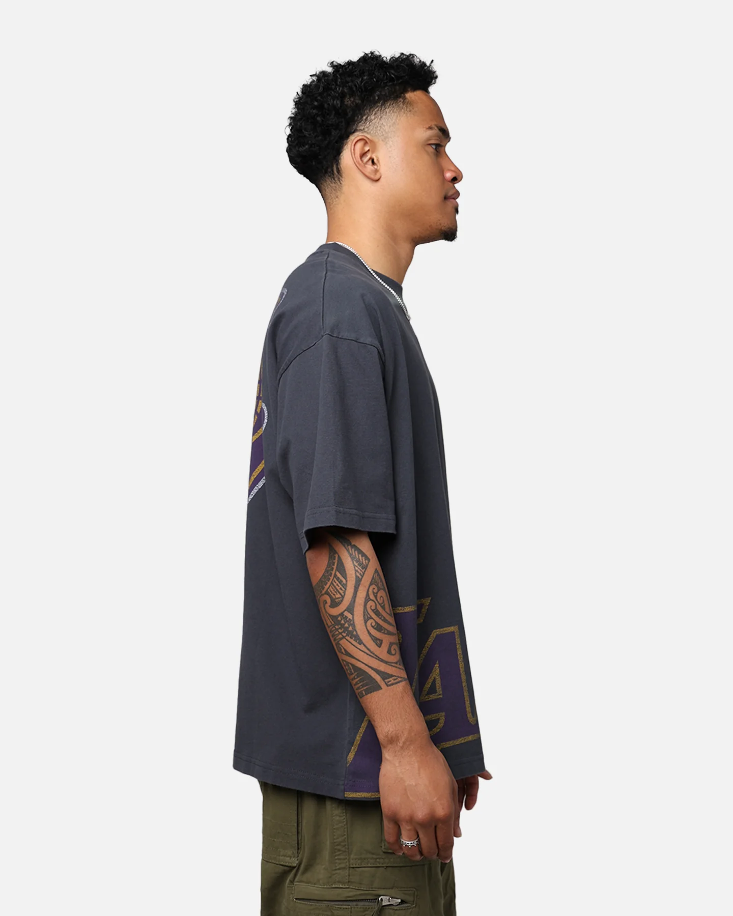 New Era Los Angeles Lakers Oversized T-Shirt Black - Image 6
