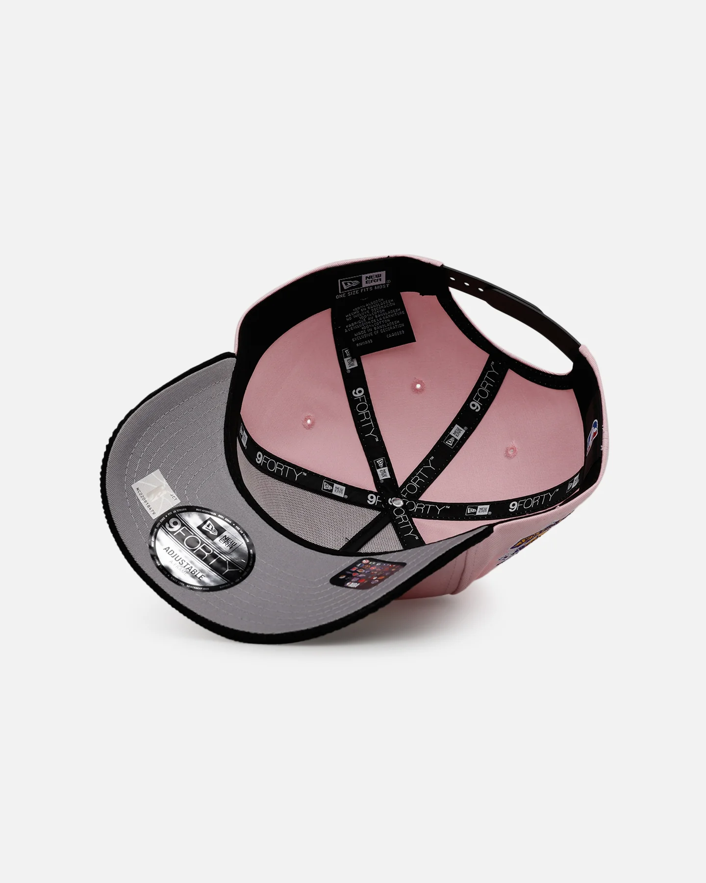New Era Los Angeles Lakers 'Pink Crown' 9FORTY A-Frame Snapback Pink - Image 6
