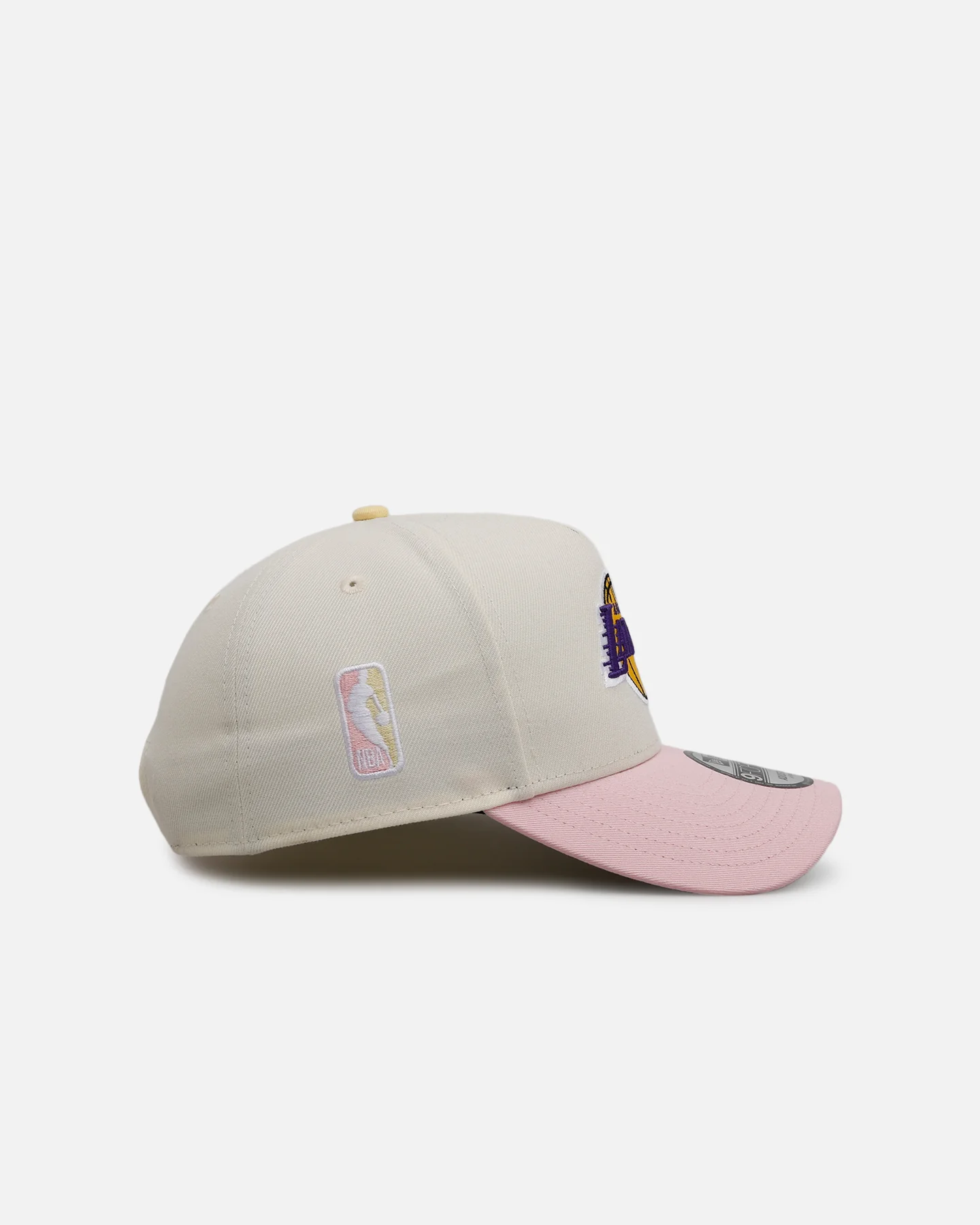 New Era Los Angeles Lakers 'Pink Lemonade' 9FORTY A-Frame Snapback Pink/Yellow - Image 3