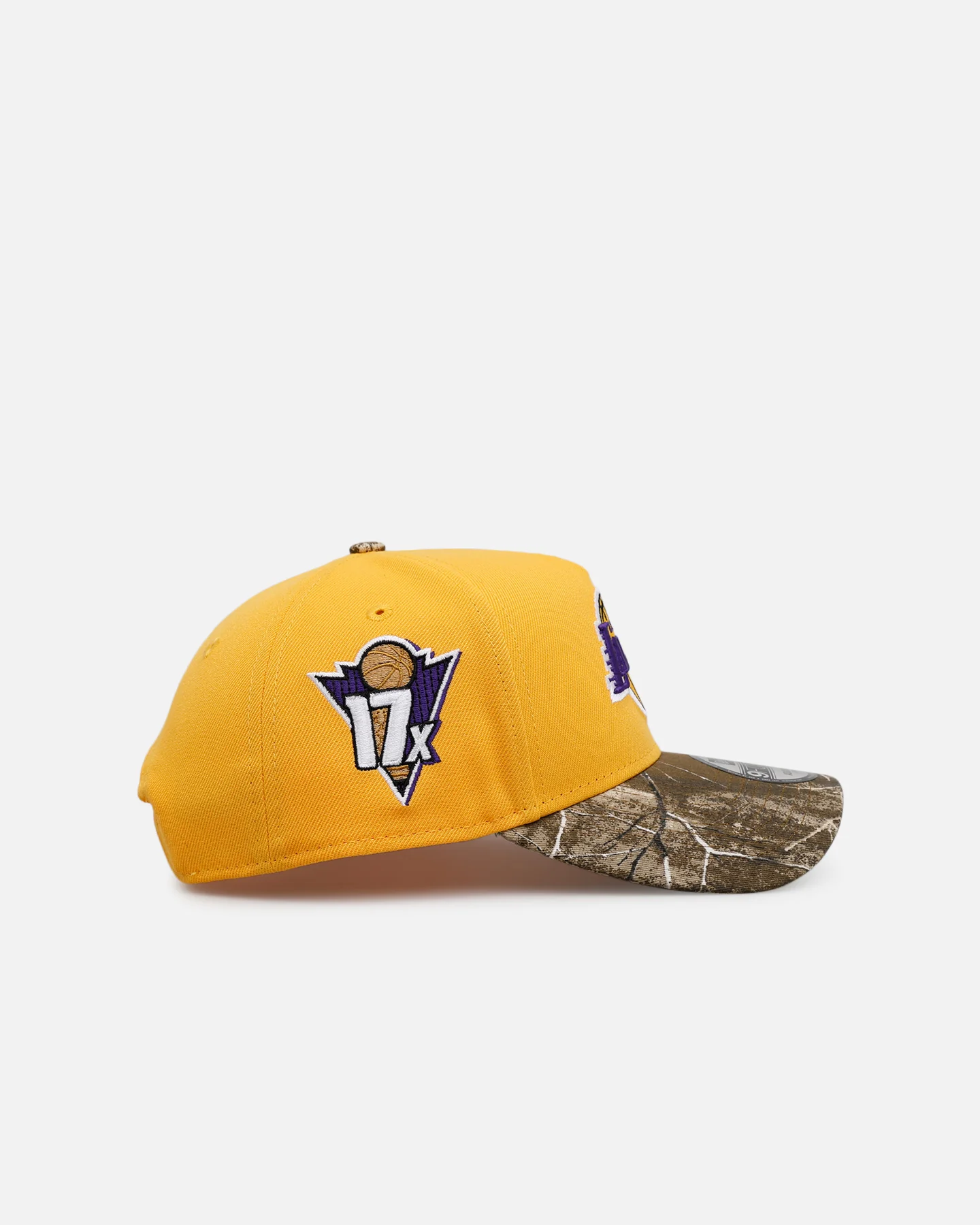 New Era Los Angeles Lakers 'Realtree Visor' 9FORTY A-Frame Snapback Official Team Color - Image 3