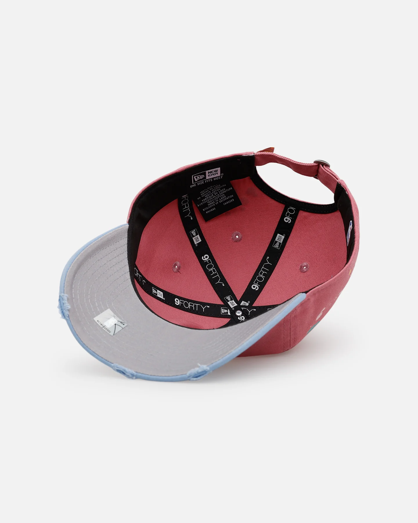 New Era Los Angeles Lakers 'Seasoned' 9FORTY A-Frame Strapback Pink/Blue - Image 6