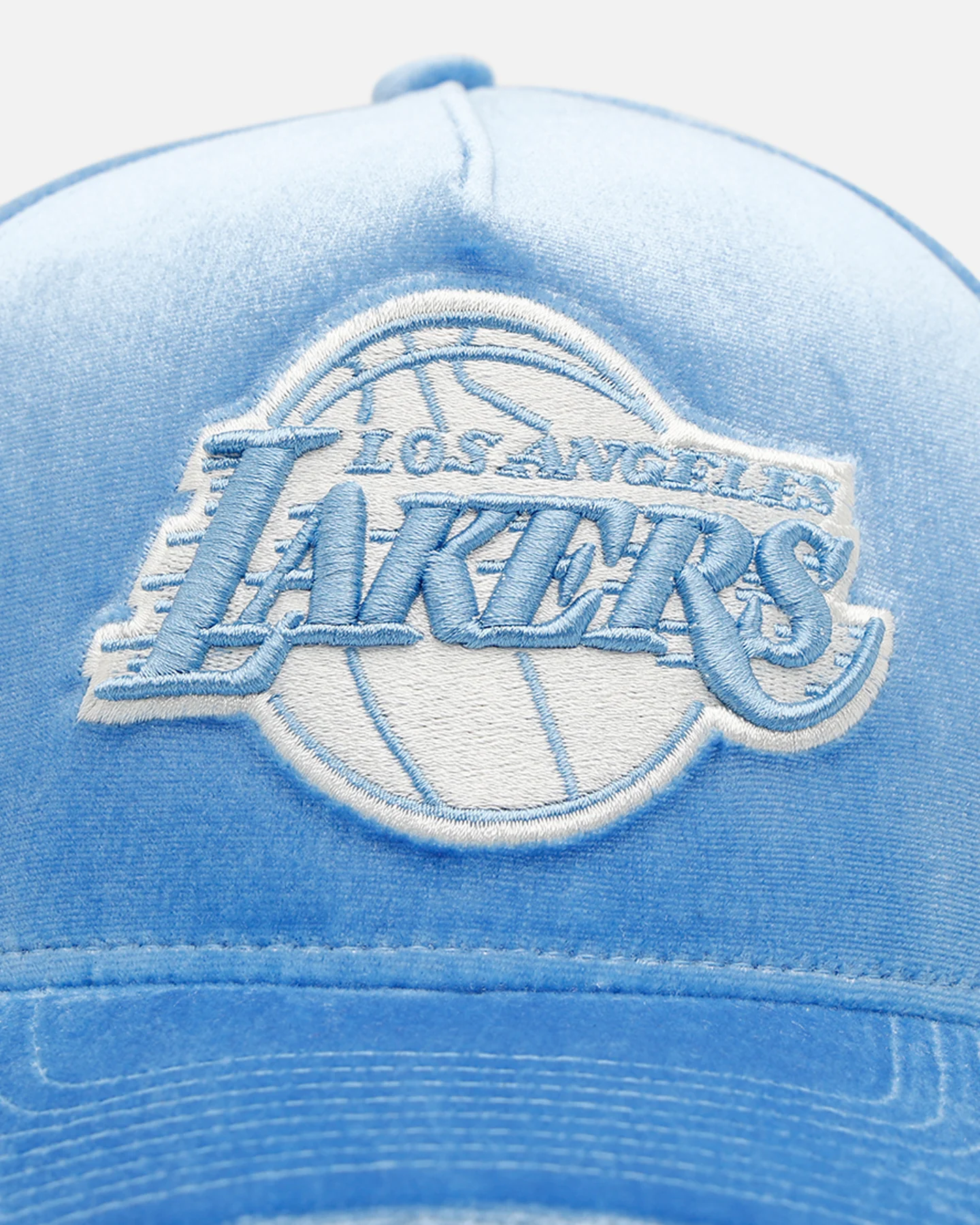 New Era Los Angeles Lakers 'Sky Velvet' 9FORTY A-Frame Snapback Sky Blue - Image 5