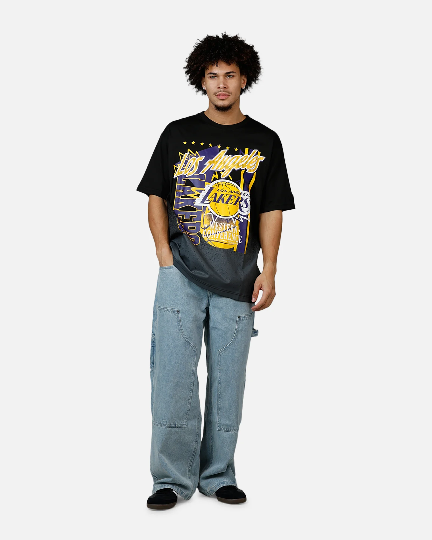 New Era Los Angeles Lakers Sport Class T-Shirt Black - Image 3