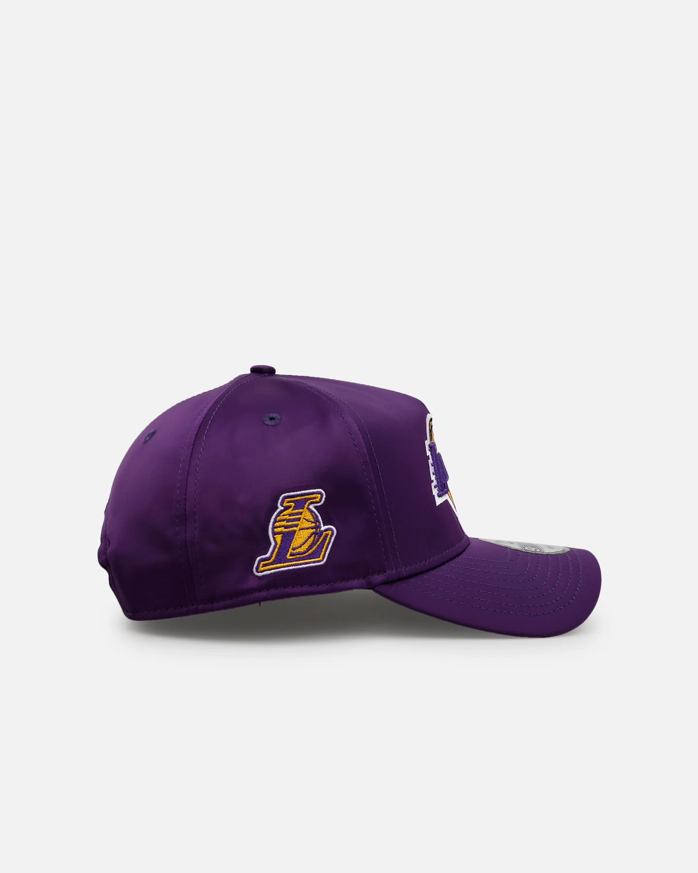 New Era Los Angeles Lakers 'Team Color Satin' 9FORTY A-Frame Snapback Official Team Color - Image 4