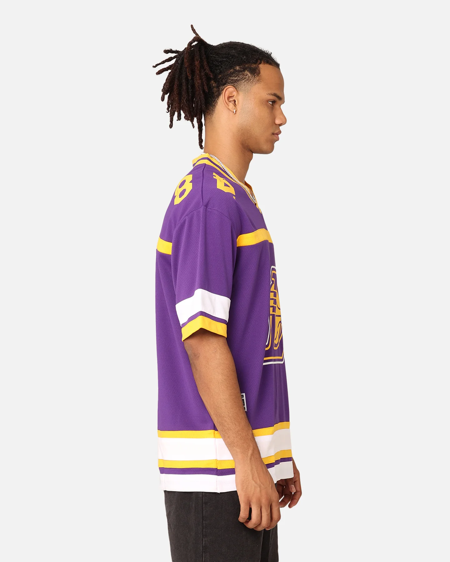 New Era Los Angeles Lakers Throwback Jersey OTC - Image 5