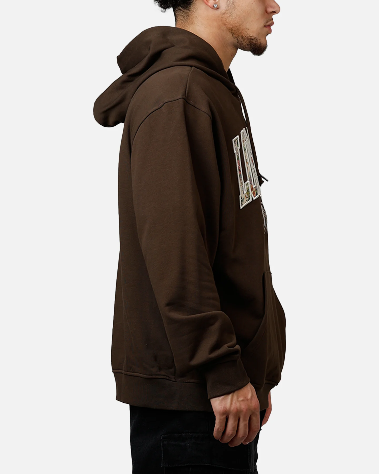 New Era Los Angeles Lakers Upholstery Hoodie Walnut - Image 4