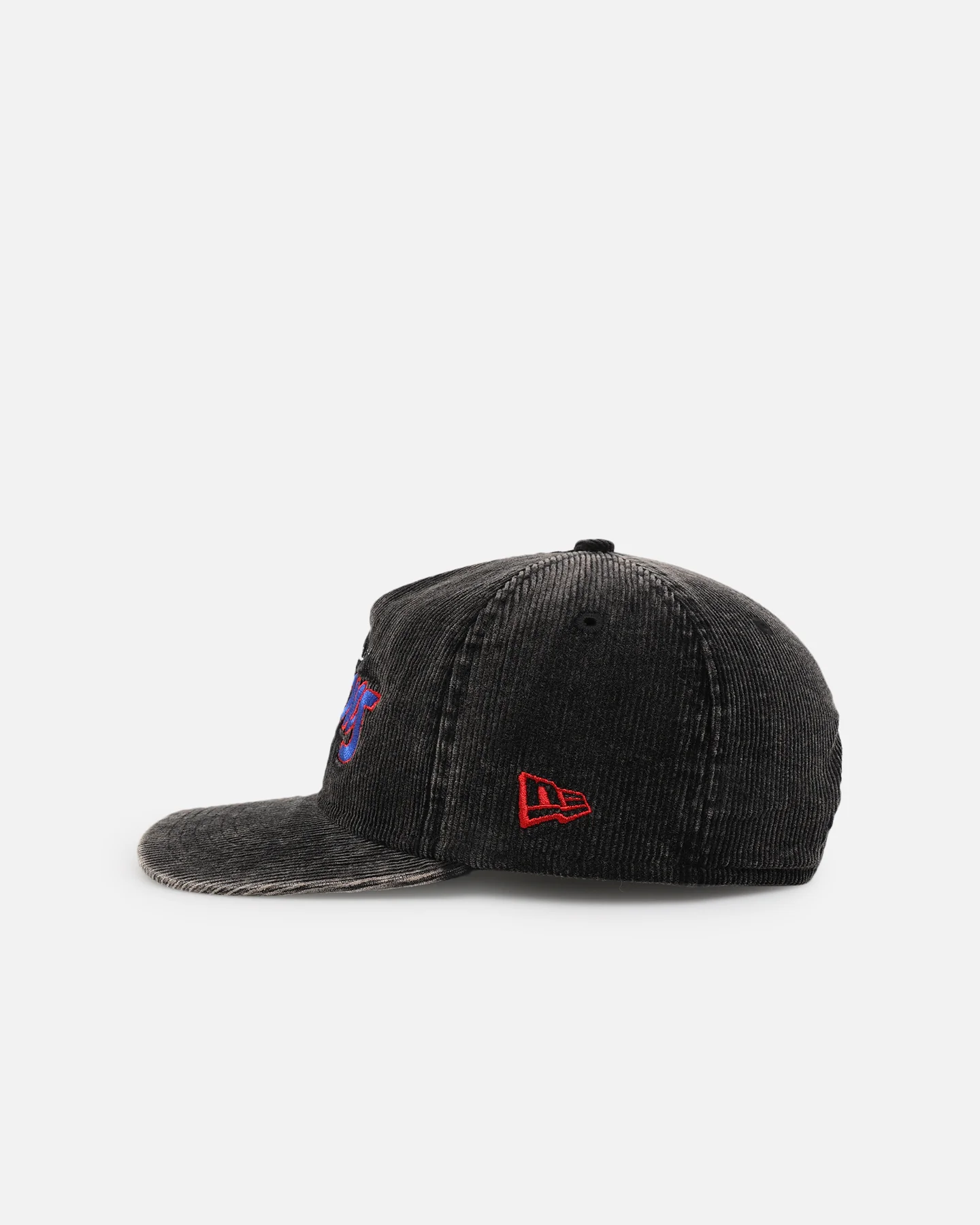 New Era Melbourne Demons 'Washed Corduroy' Pre-Curved Golfer Snapback Black/Kelly Green - Image 4