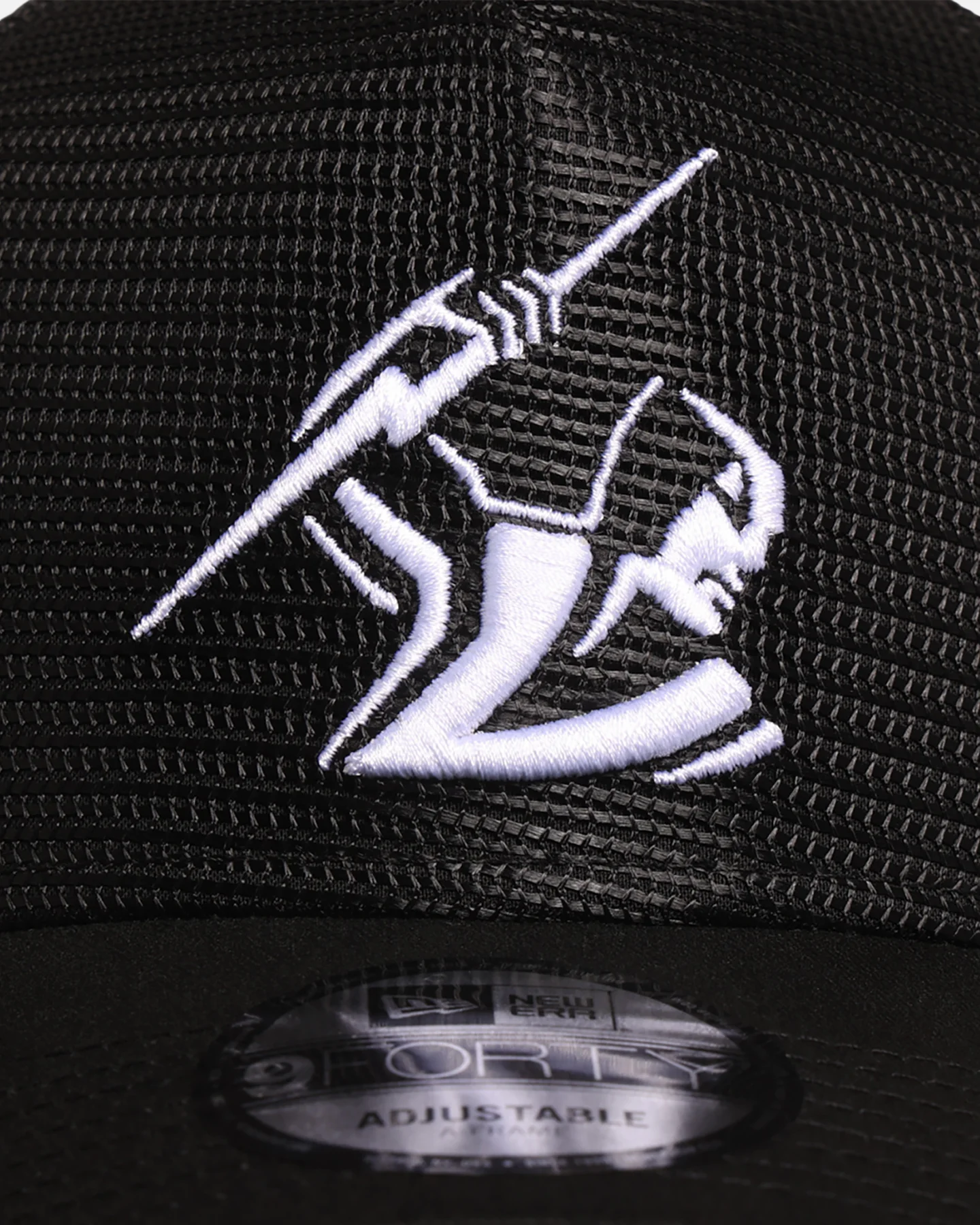 New Era Melbourne Storm 'NRL Mesh Crown' 9FORTY A-Frame Trucker Snapback Black - Image 5