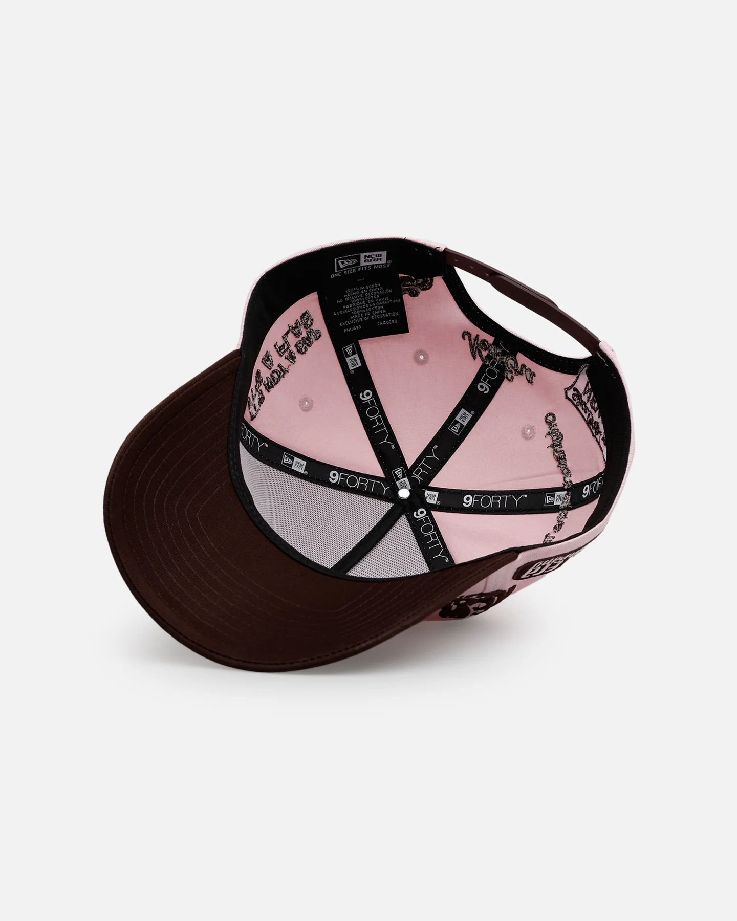 New Era Mexico National Baseball Team 'Mexico Spring Delivery' 9FORTY A-Frame Snapback Pink/Brown - Image 6