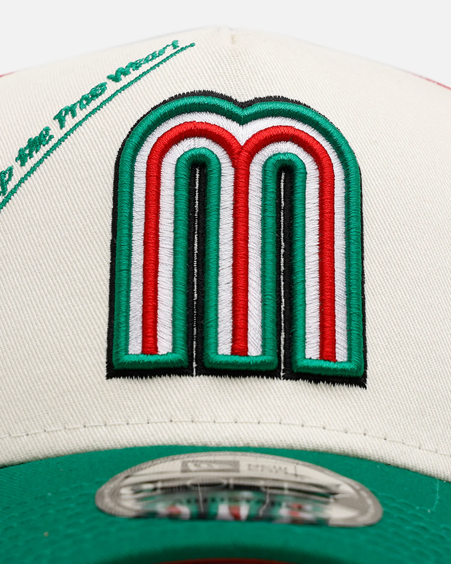 New Era Mexico National Baseball Team 'Mexico Spring Delivery' 9FORTY A-Frame Snapback Red/Green - Image 5