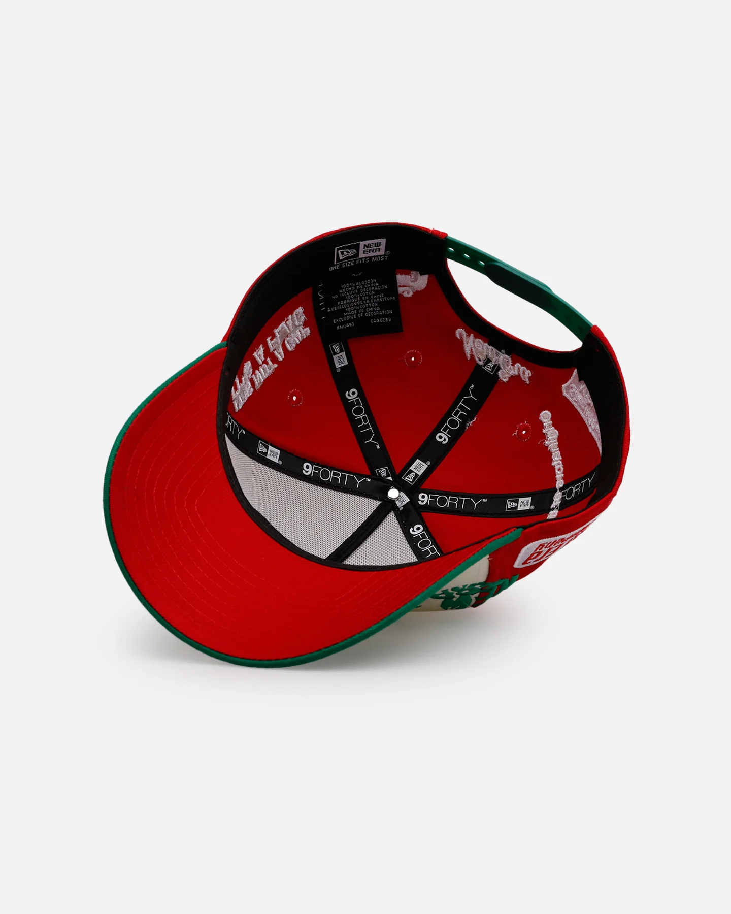 New Era Mexico National Baseball Team 'Mexico Spring Delivery' 9FORTY A-Frame Snapback Red/Green - Image 6