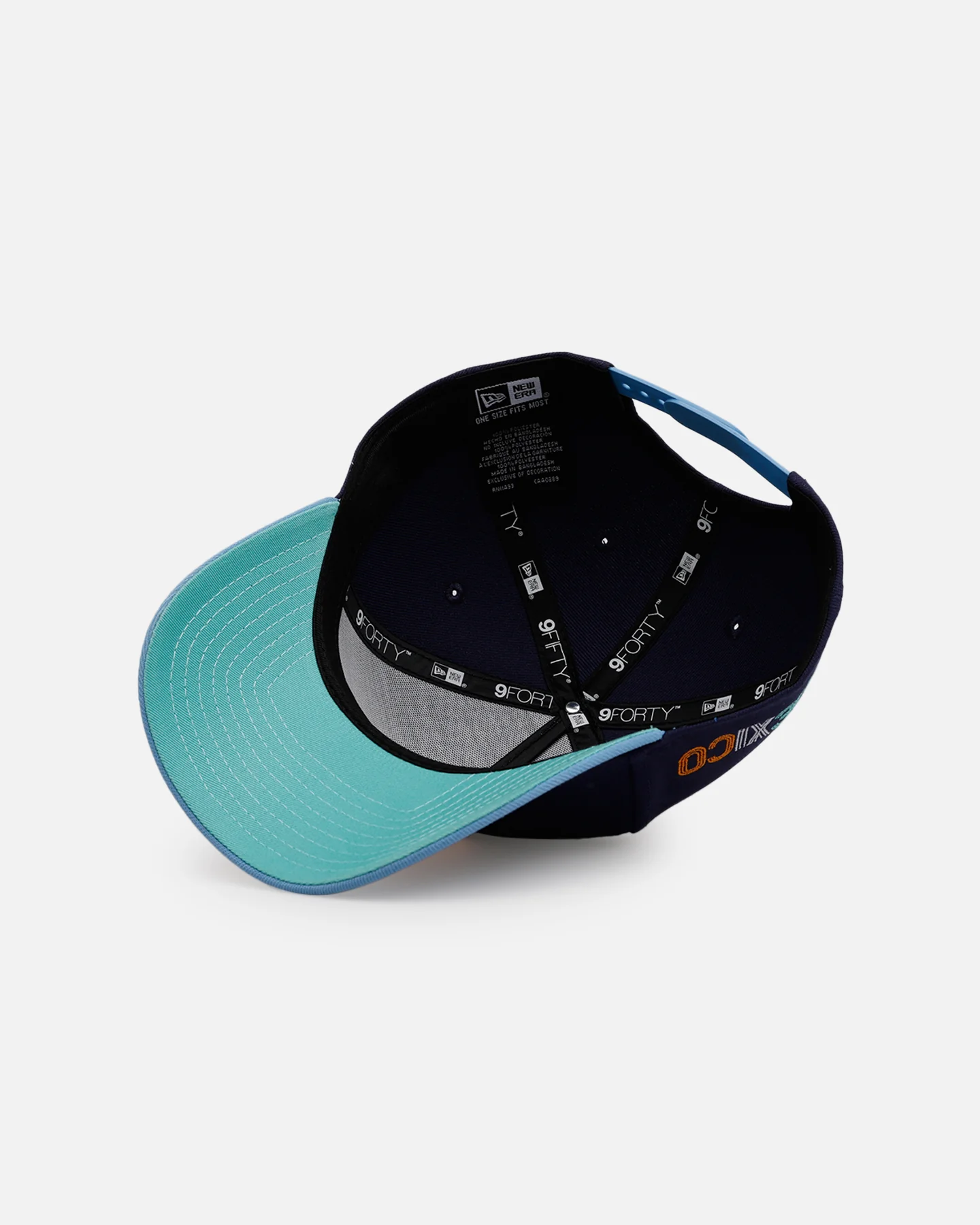 New Era Mexico National Baseball Team 'Coral' 9FORTY A-Frame Snapback Navy/Sky - Image 6