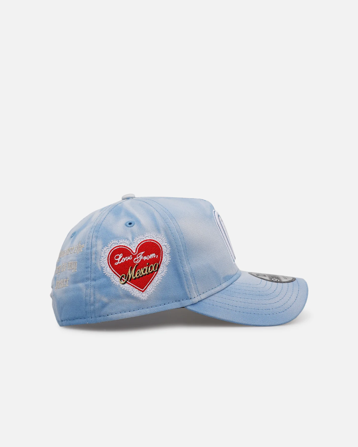 New Era Mexico National Baseball Team 'Hopeless Romantic' 9FORTY A-Frame Snapback Sky Blue - Image 3
