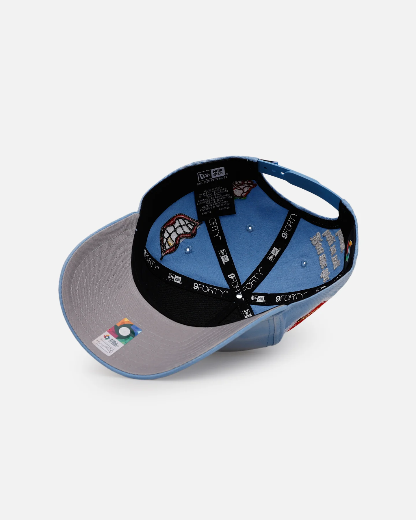 New Era Mexico National Baseball Team 'Hopeless Romantic' 9FORTY A-Frame Snapback Sky Blue - Image 6