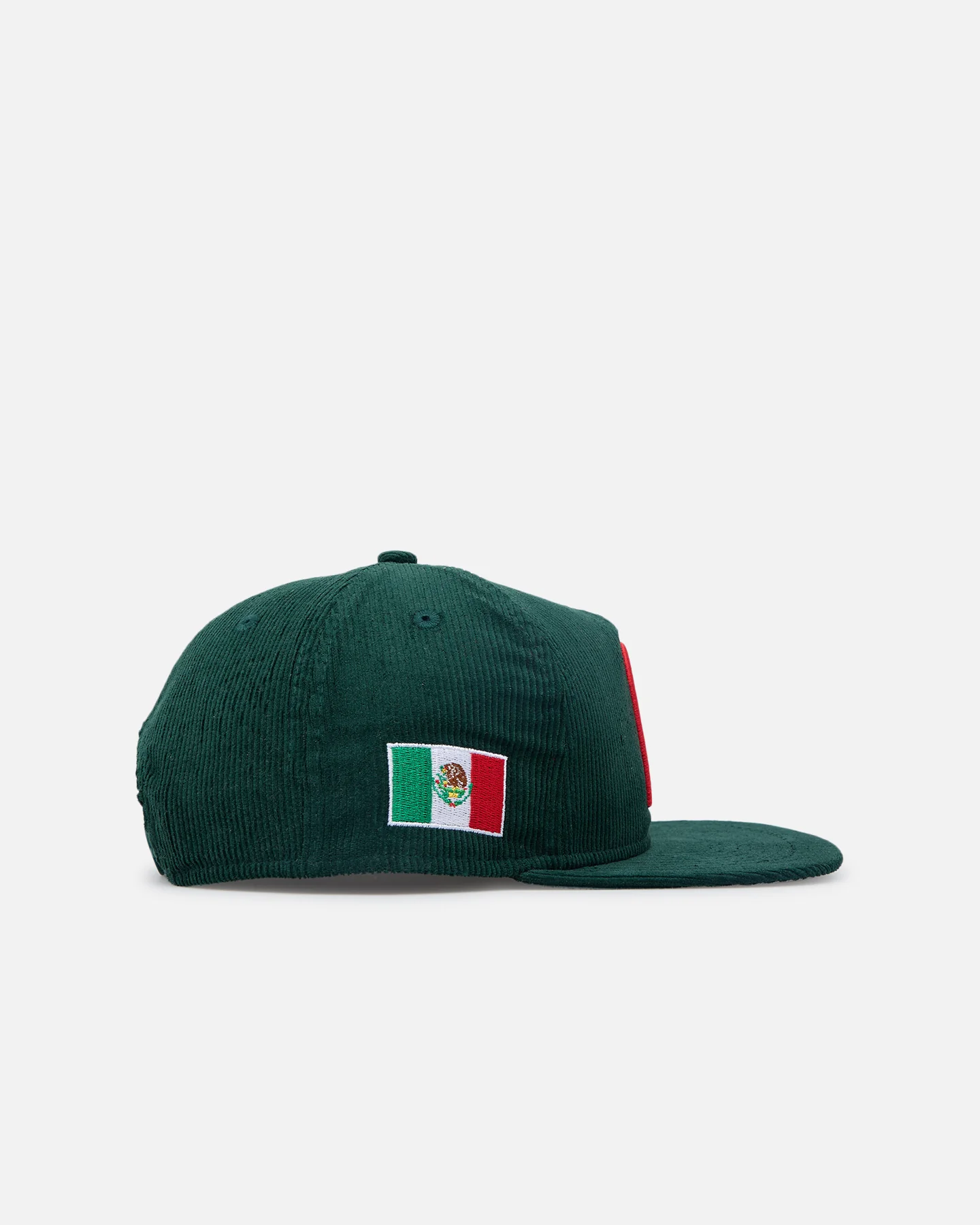 New Era Mexico National Baseball Team 'Mexican Cord Golfer' Corduroy Golfer Snapback Green - Image 4