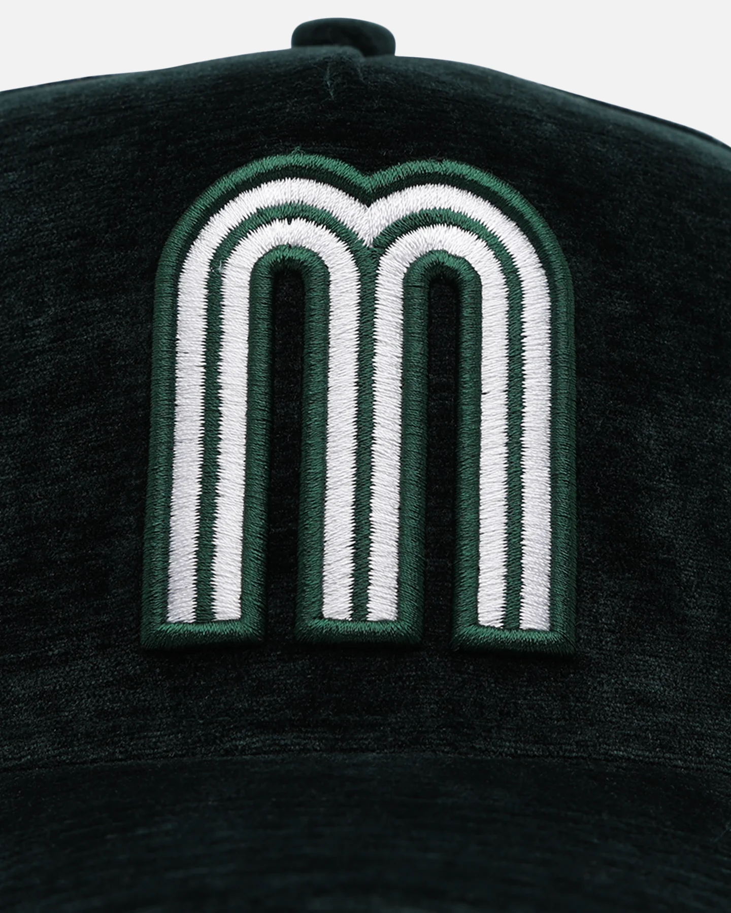 New Era Mexico National Baseball Team 'Plush Chenille' 9FORTY A-Frame Snapback Dark Green - Image 6