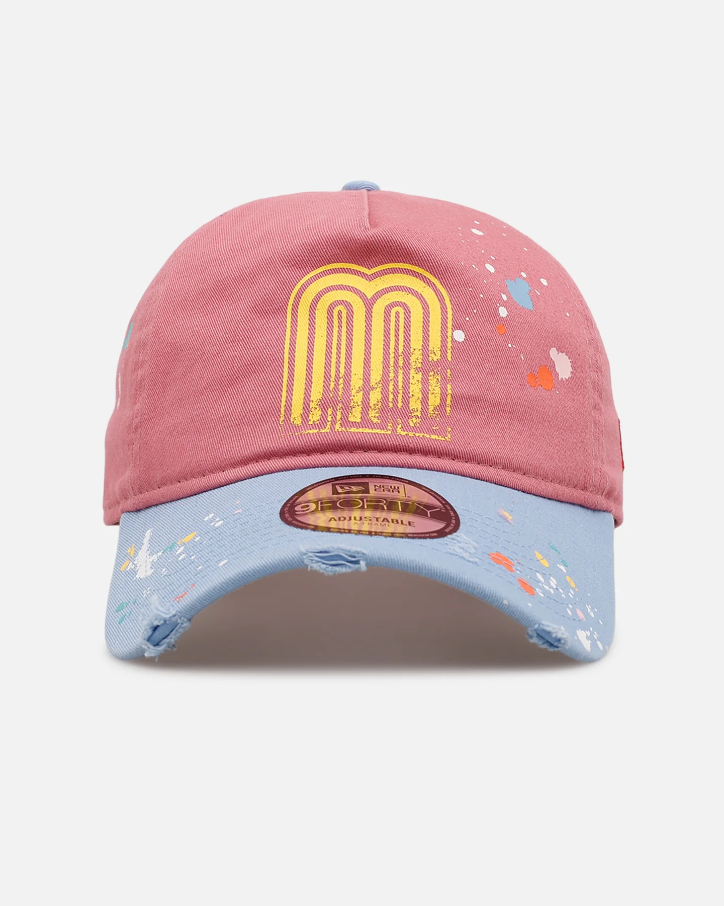 New Era Mexico National Baseball Team 'Seasoned' 9FORTY A-Frame Strapback Pink/Blue
