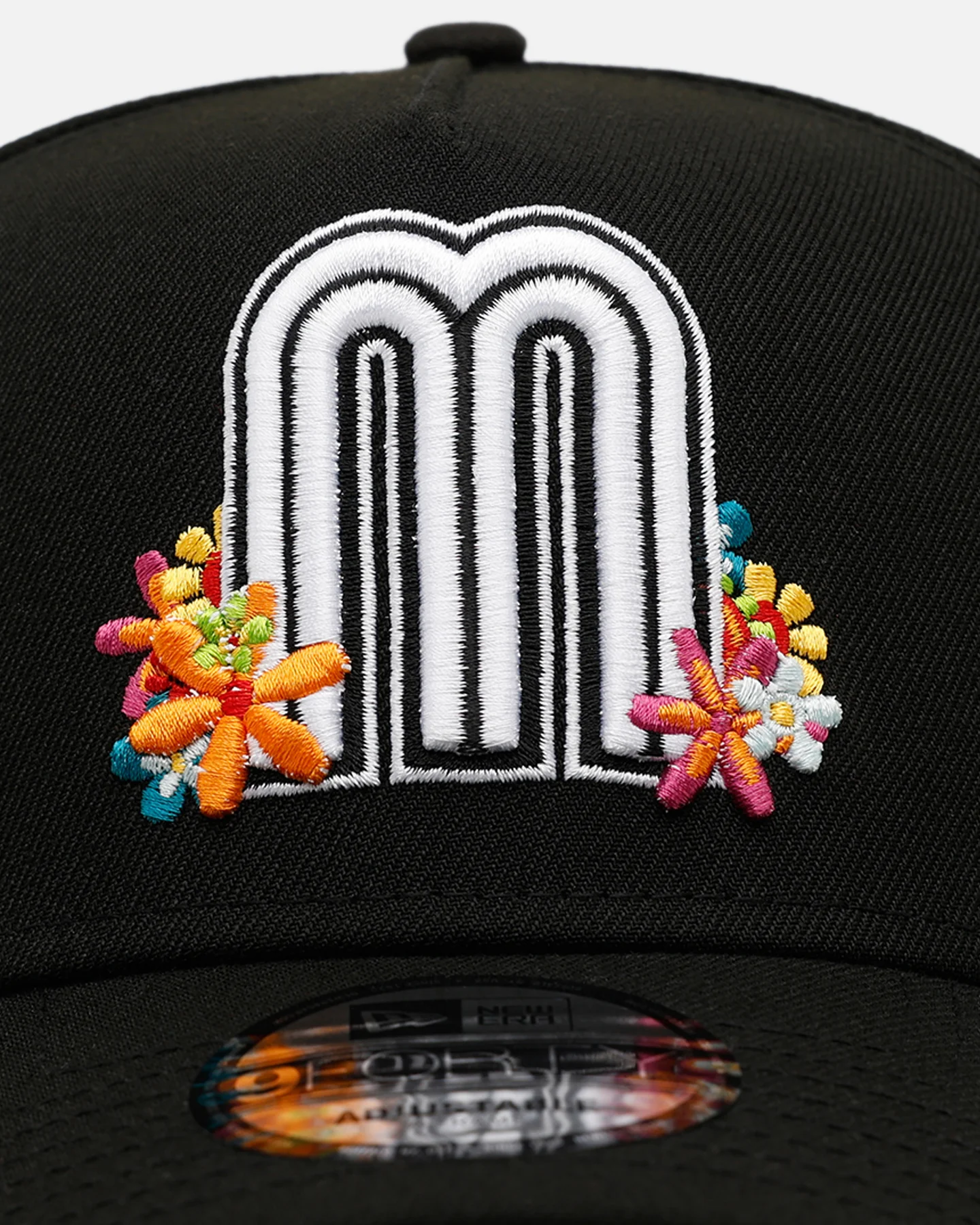 New Era Mexico National Baseball Team 'Summer Flowers' 9FORTY A-Frame Snapback Black - Image 5