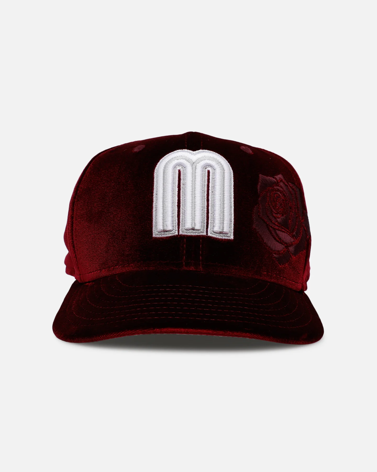 New Era Mexico National Baseball Team 'Velvet Roses' 59FIFTY Fitted Maroon - Image 8