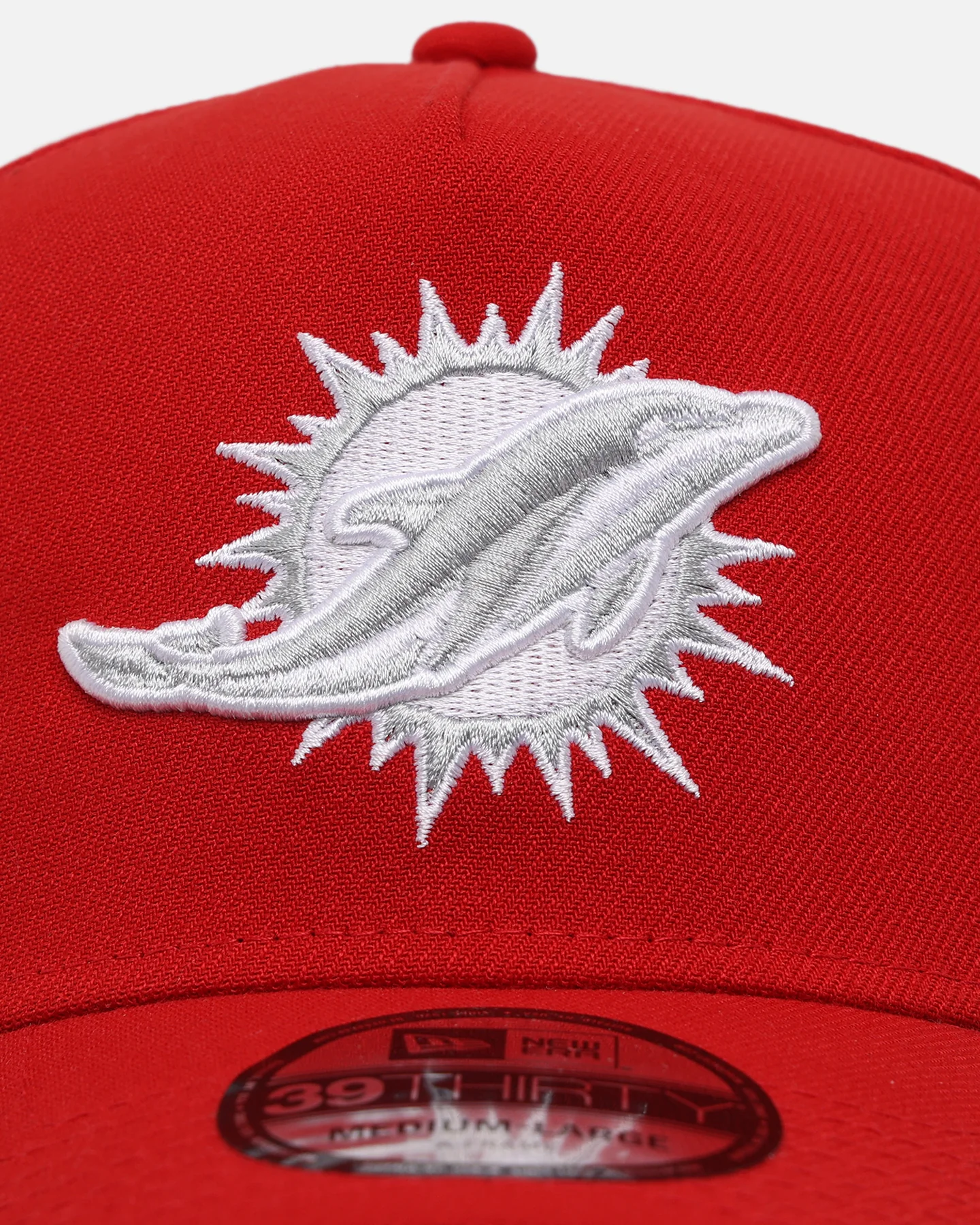 New Era Miami Dolphins "Scarlet White" 39THIRTY  A-Frame Stretch Fit Scarlet/White - Image 5