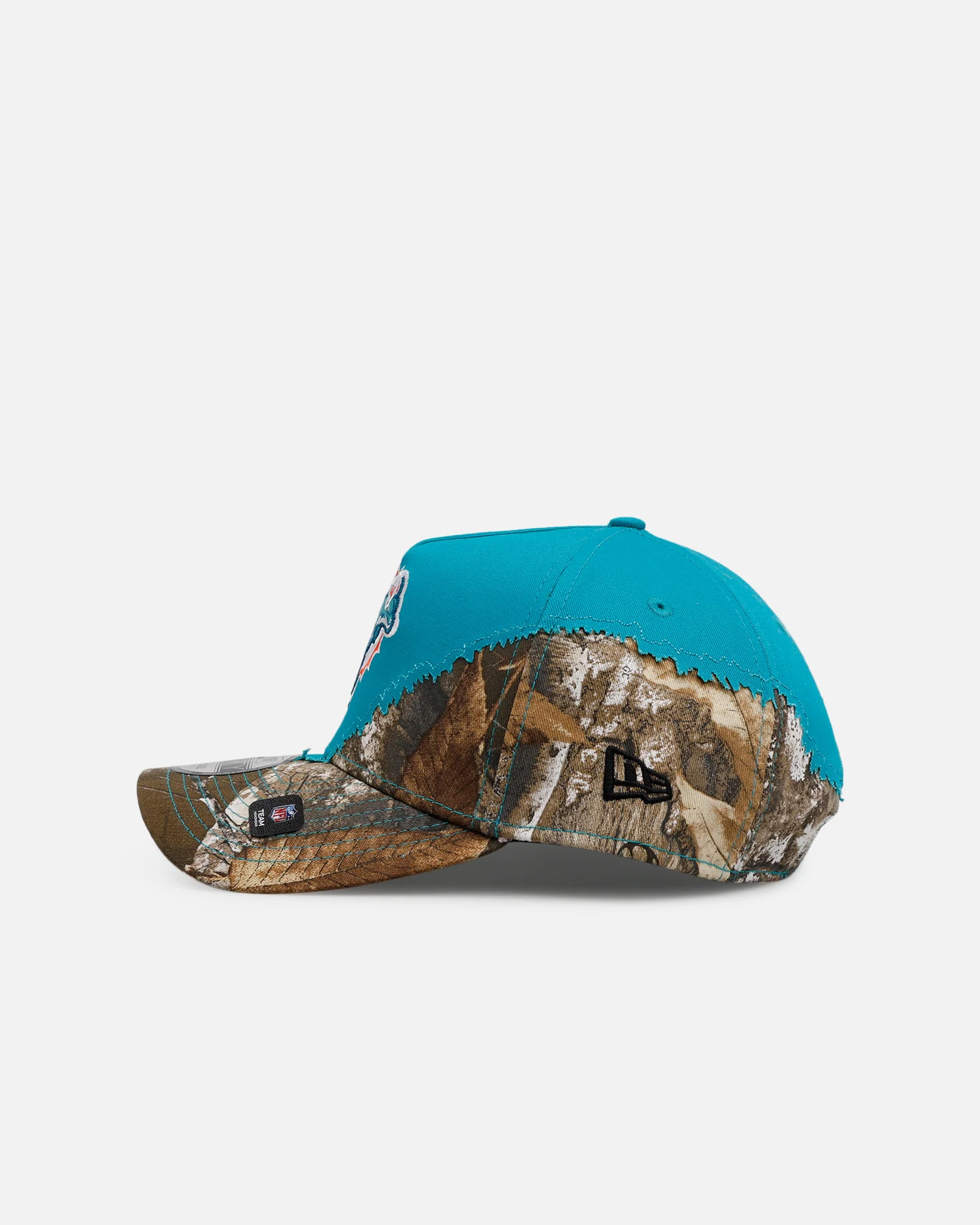 New Era Miami Dolphins 'Camo Tear Away' 9FORTY A-Frame Snapback Camo/Official Team Color - Image 5