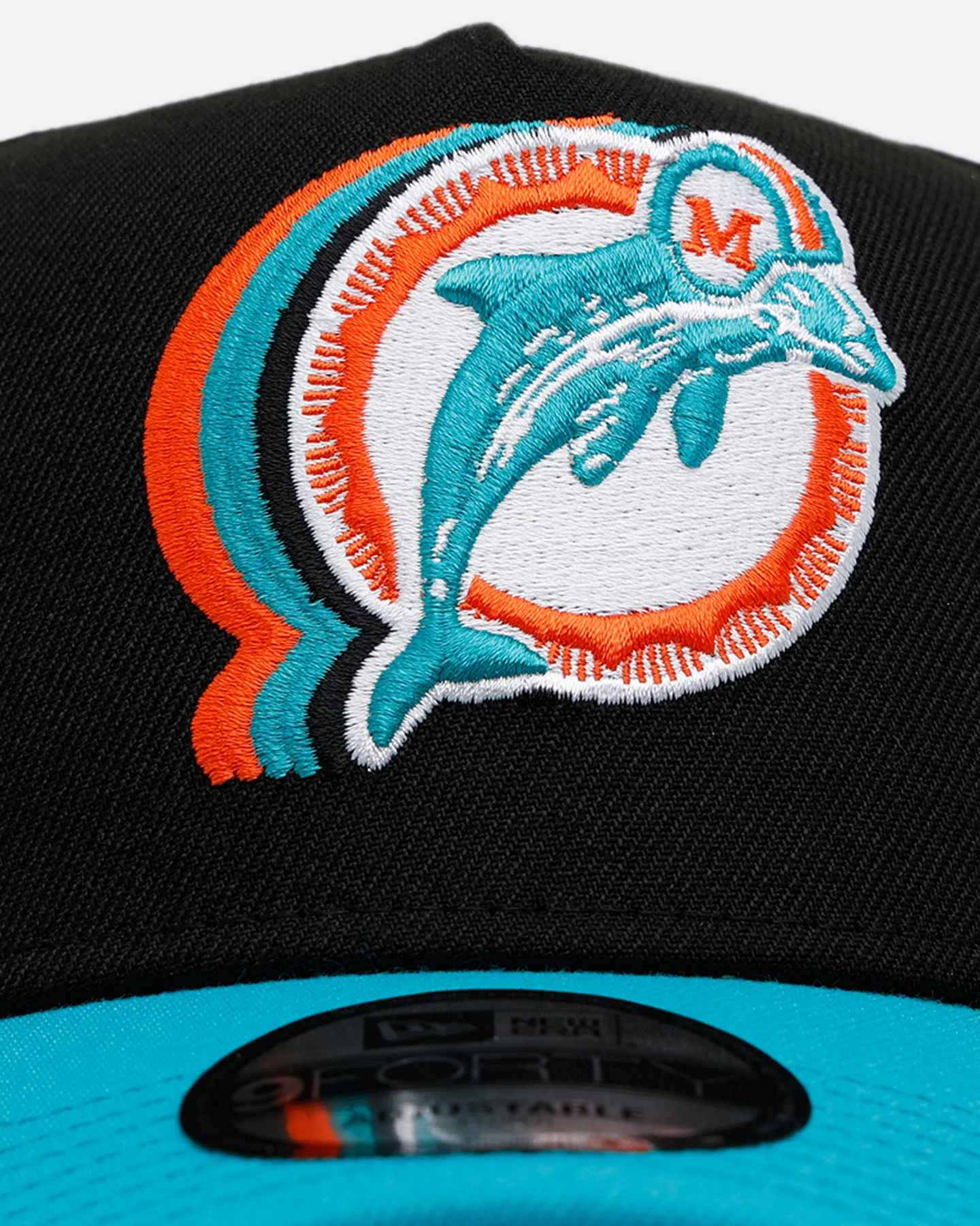 New Era Miami Dolphins 'Cascade' 9FORTY A-Frame Snapback Black - Image 5
