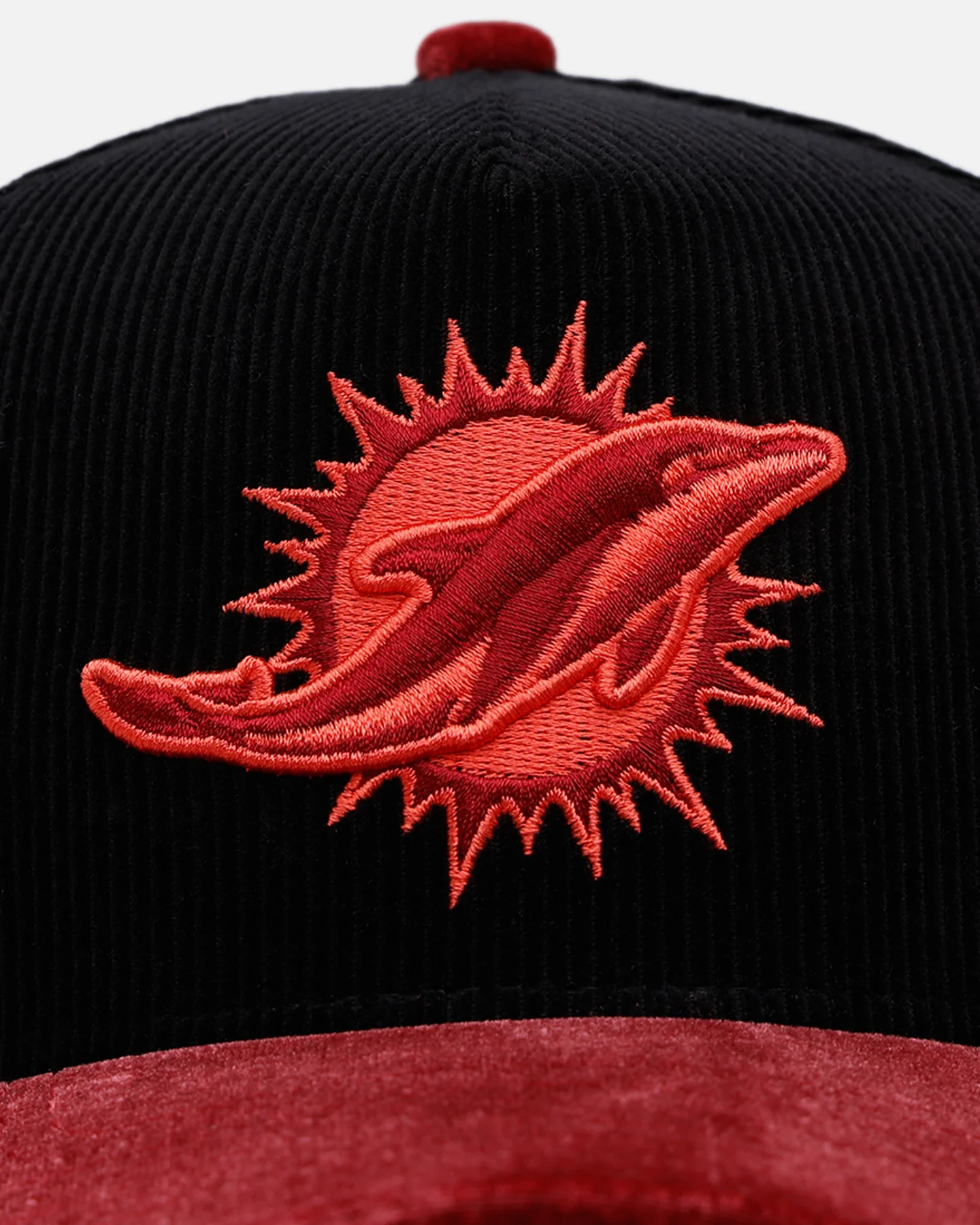 New Era Miami Dolphins 'Velvet Cord Certified Lover' 9FORTY A-Frame Premium Corduroy Snapback Black - Image 6