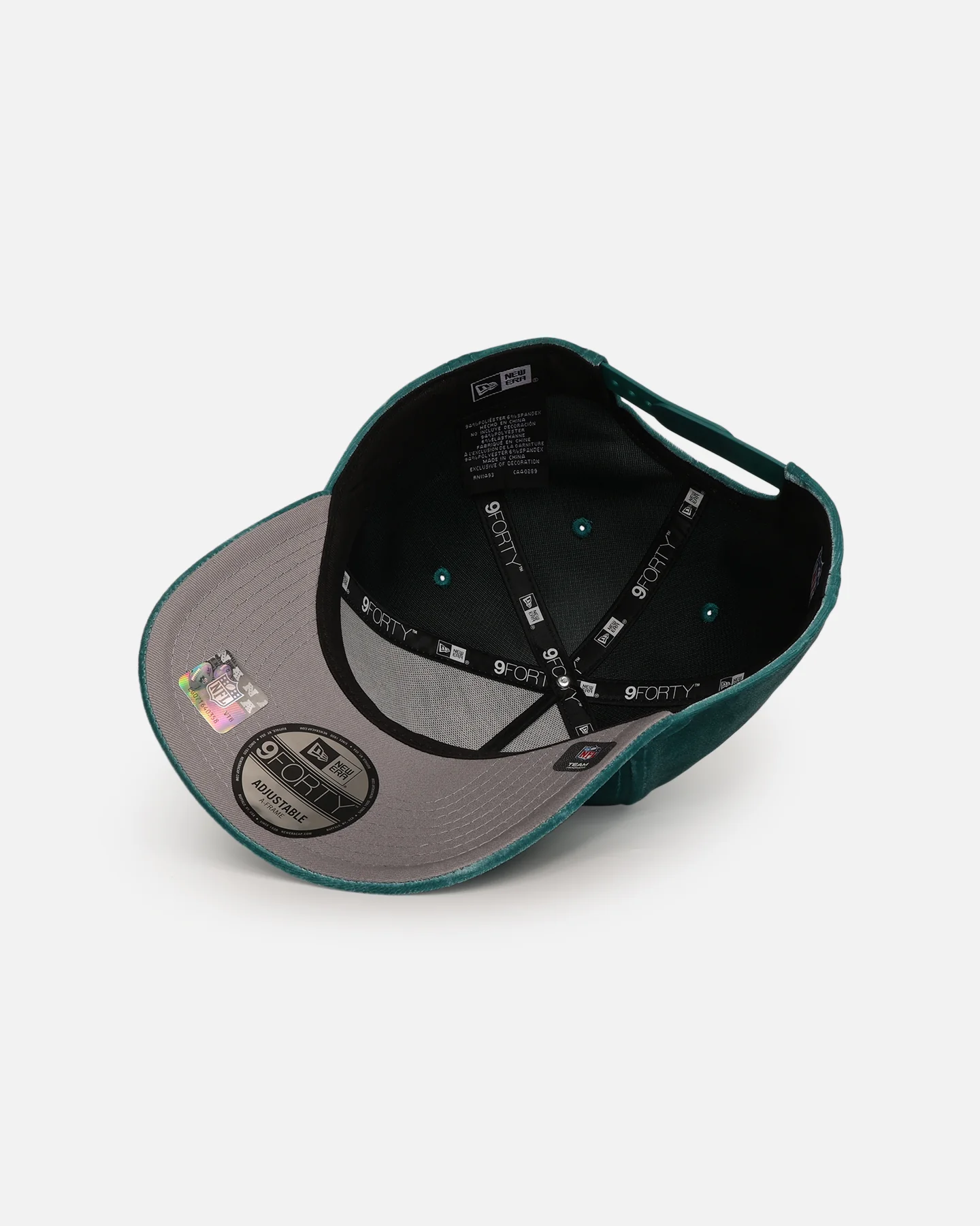 New Era Miami Dolphins 'Velvet Dreams 2.0' 9FORTY A-Frame Snapback Pine Green - Image 7