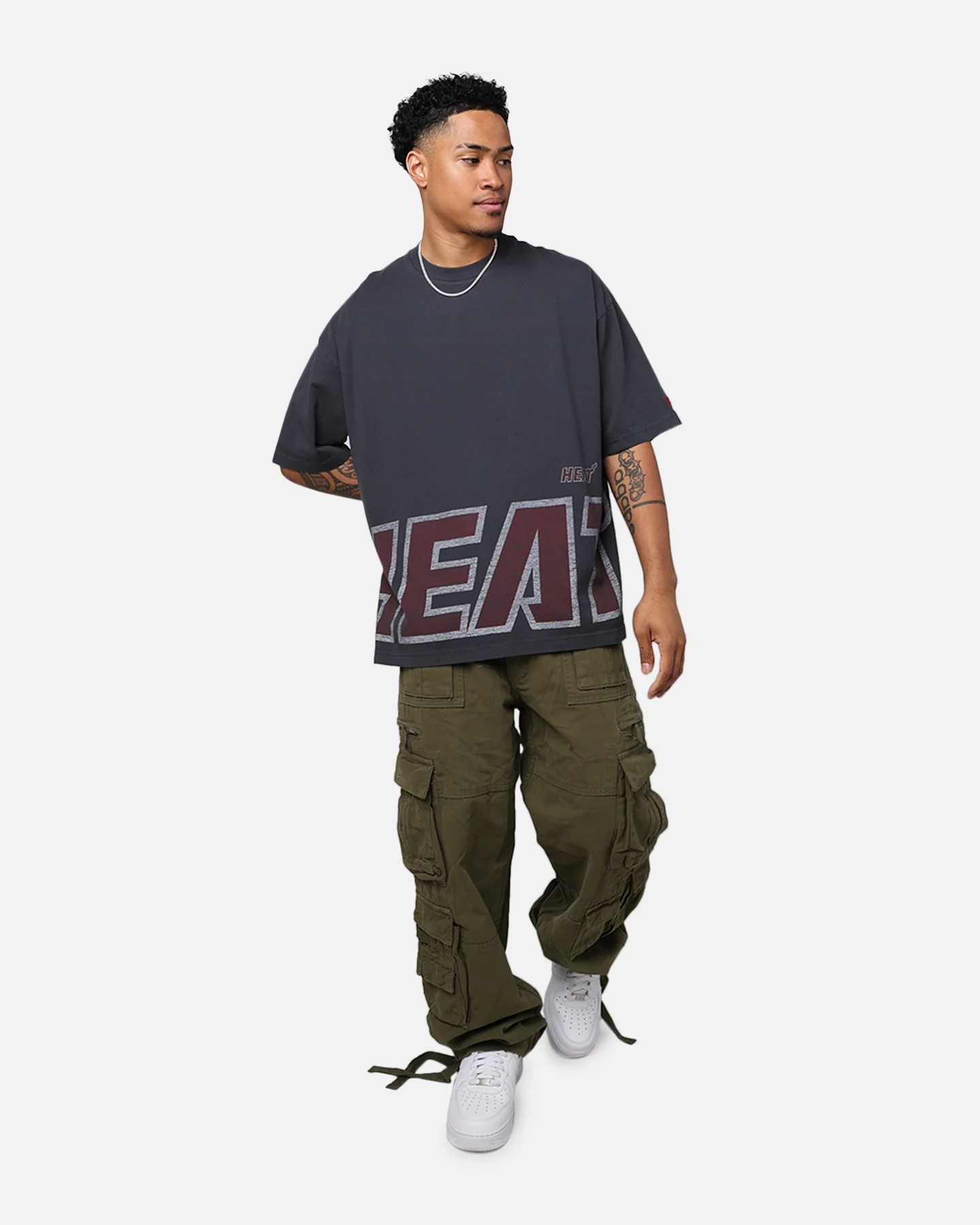 New Era Miami Heat Oversized T-Shirt Black - Image 3