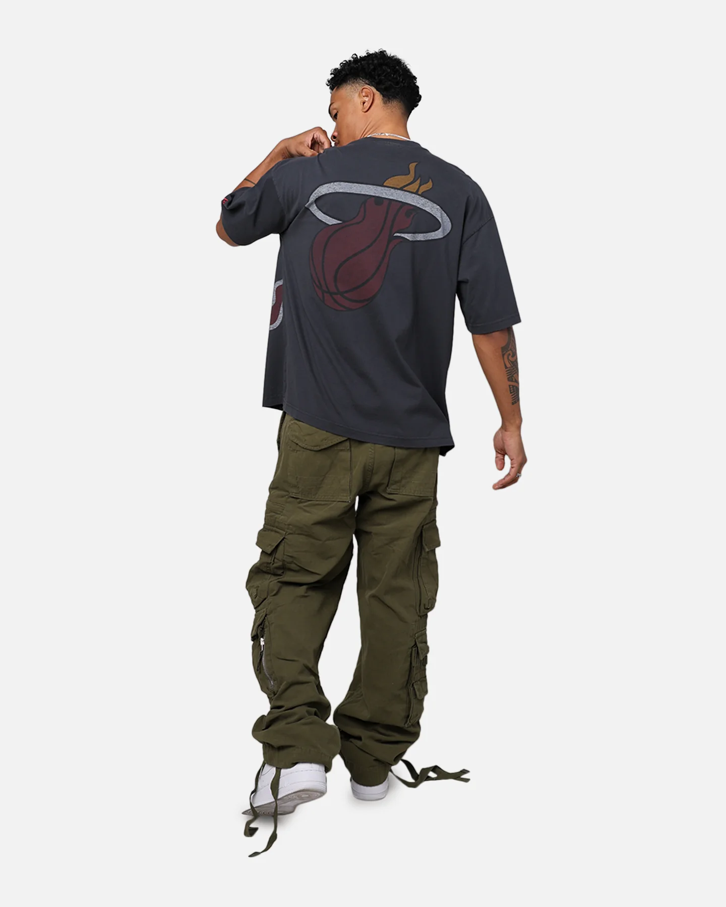 New Era Miami Heat Oversized T-Shirt Black - Image 8