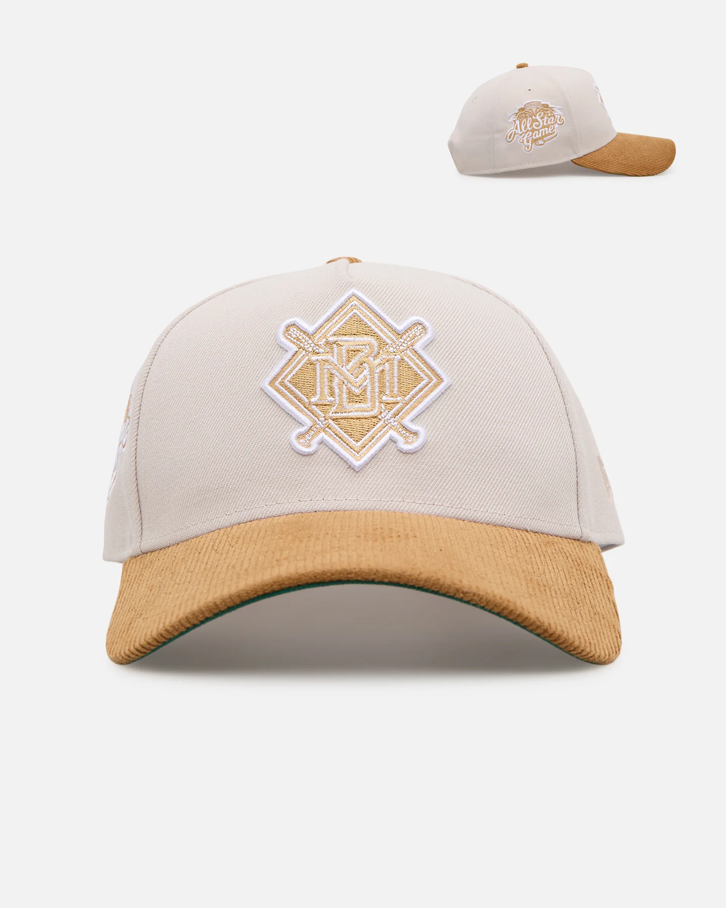 New Era Milwaukee Brewers 'Honey Pot' 9FORTY A-Frame Snapback Stone/Wheat