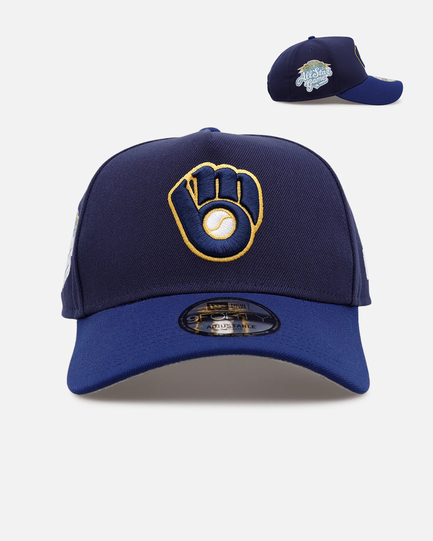 New Era Milwaukee Brewers 'Original Team Colours Two Toned' 9FORTY A-Frame Snapback Original Team Colours