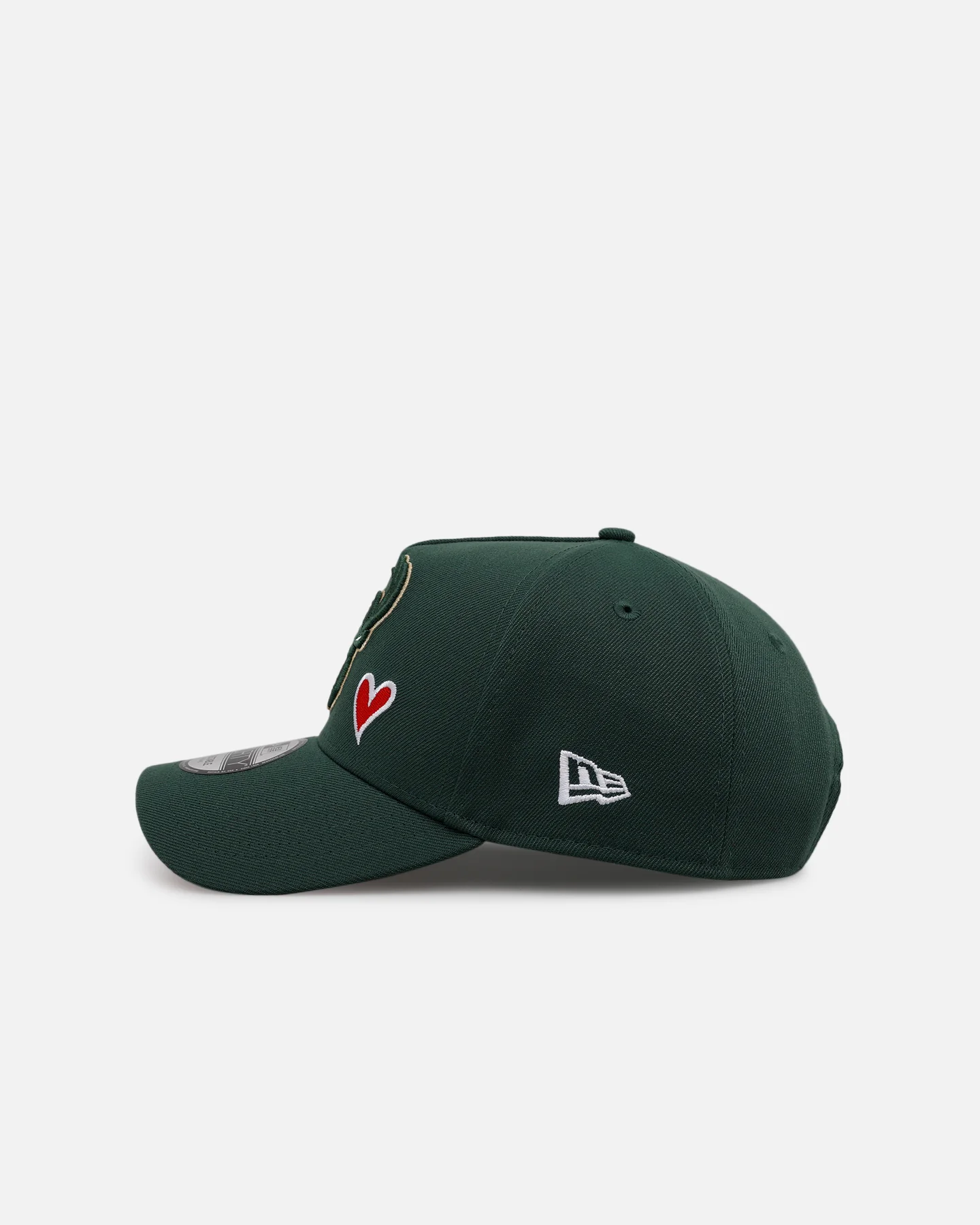 New Era Milwaukee Bucks 'Team Color Hearts' 9FORTY A-Frame Snapback Official Team Color - Image 4