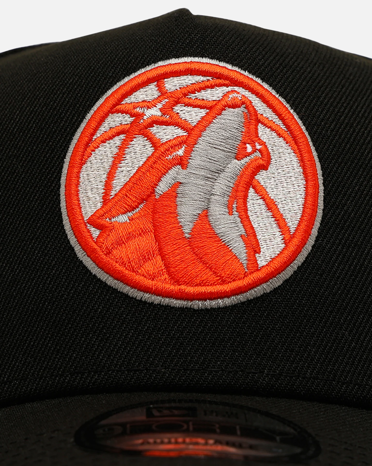 New Era Minnesota Timberwolves 'NBA Dia De Los Muertos' 9FORTY A-Frame Snapback Black/Orange - Image 5