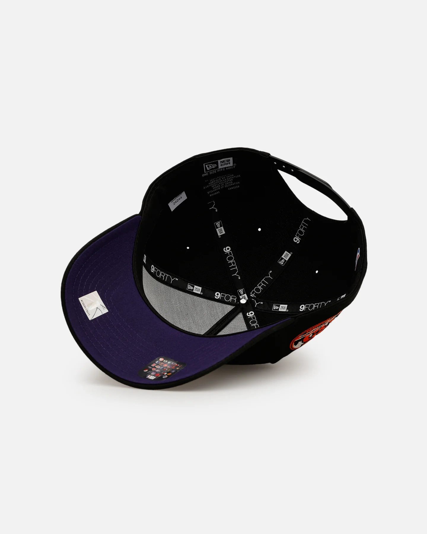 New Era Minnesota Timberwolves 'NBA Dia De Los Muertos' 9FORTY A-Frame Snapback Black/Orange - Image 6