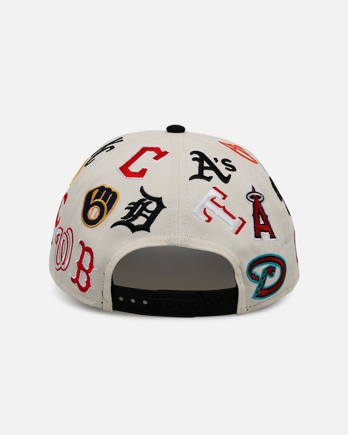 New Era MLB 'All Over Leagues' 9FORTY A-Frame Snapback Chrome/Black - Image 2