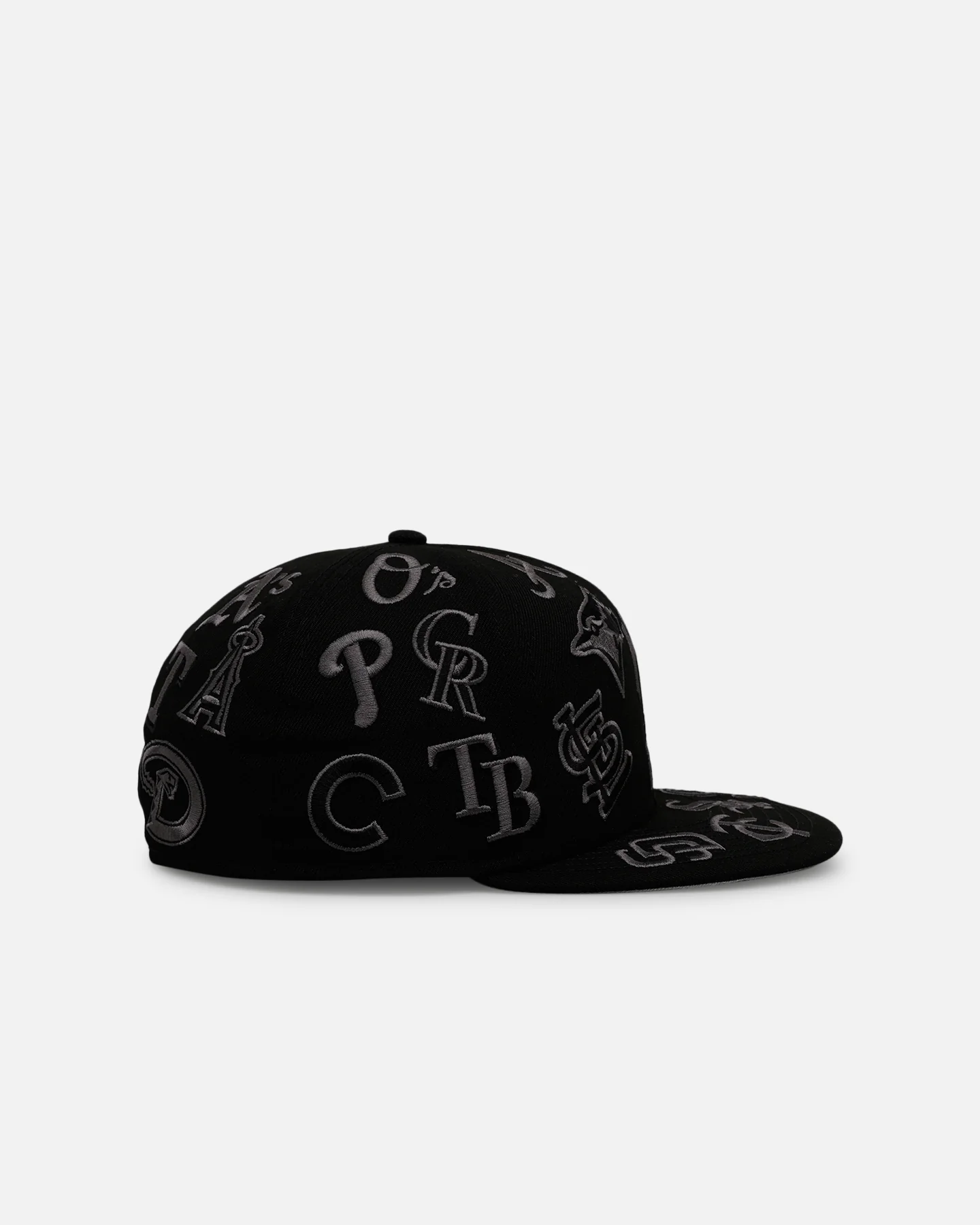New Era MLB All Over Stealth 59FIFTY Fitted Black/Charcoal - Image 3