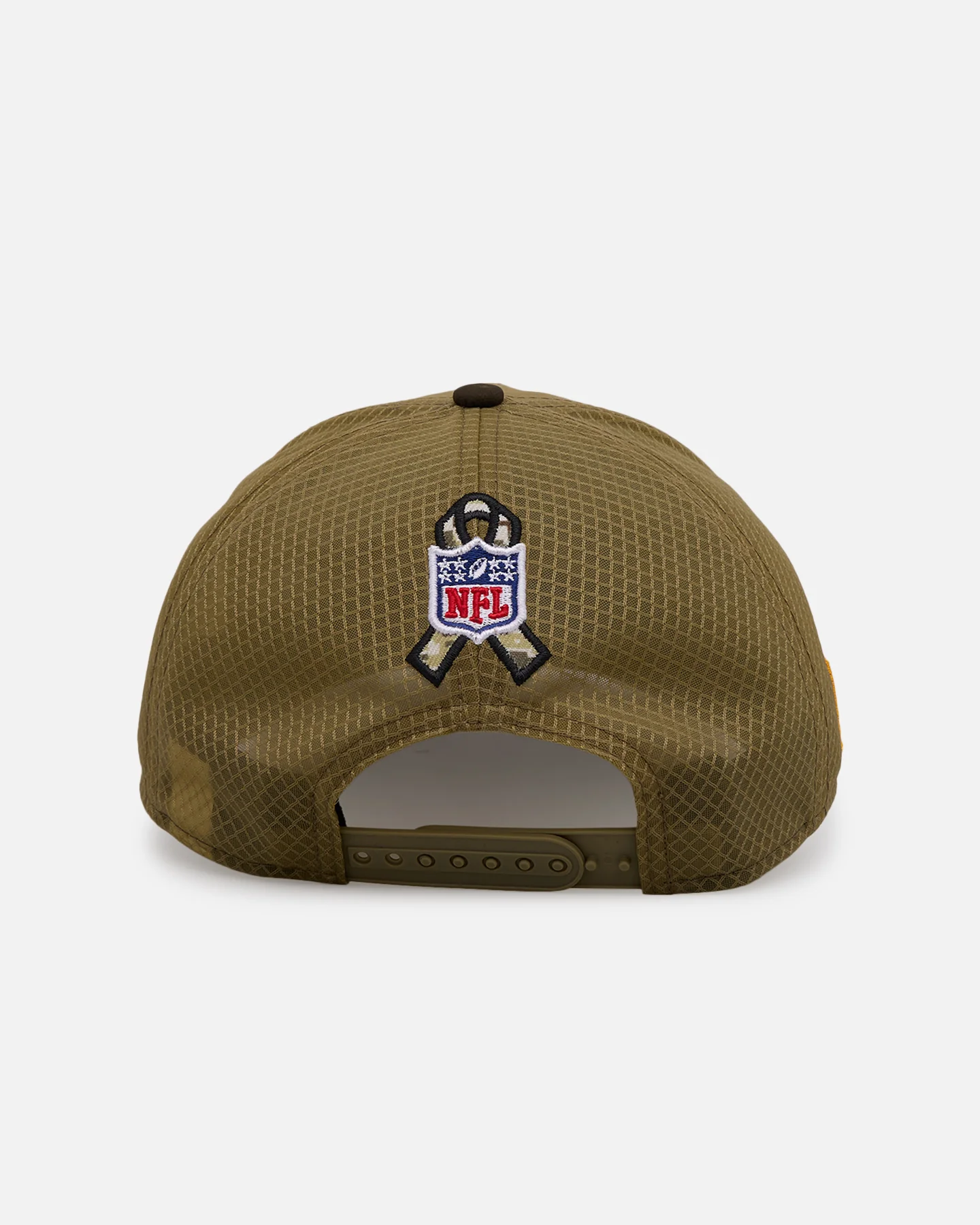 New Era New England Patriots 'Salute' 9SEVENTY Snapback Olive - Image 2