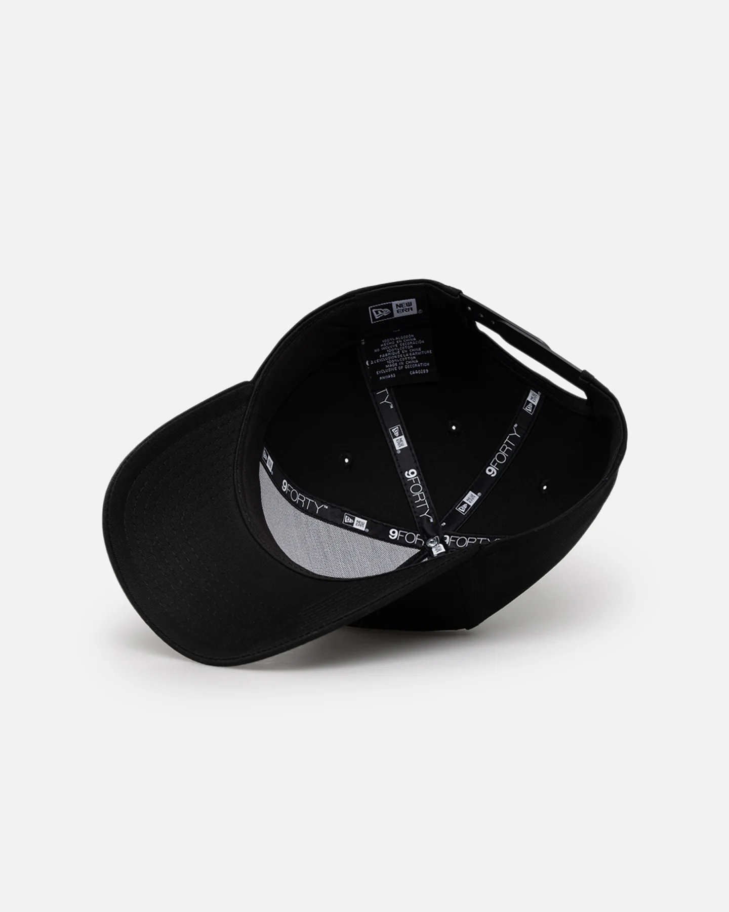 New Era Triple Black Blank 9FORTY A-Frame Snapback Black - Image 6