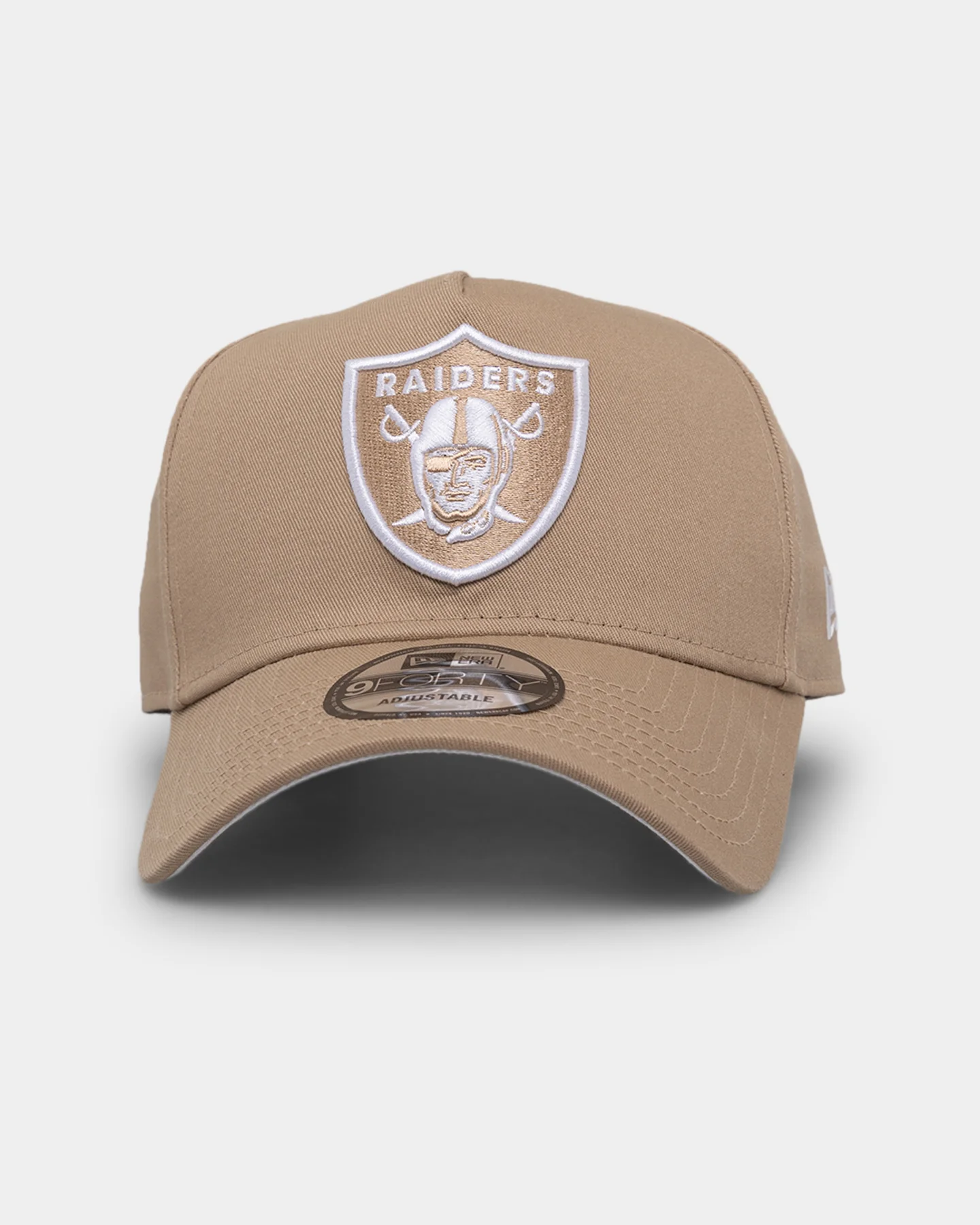 New Era Raiders 'Tumbleweed' 9FORTY A-Frame Snapback Seasonal Moss Tumbleweed/White