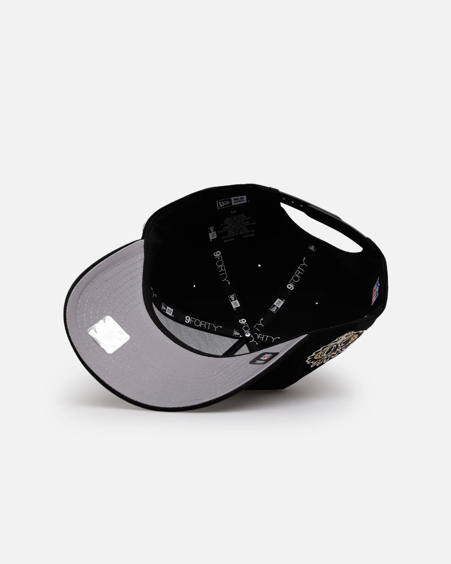 New Era New Orleans Saints 'NFL City Originals 2.0' 9FORTY A-Frame Snapback Black - Image 6
