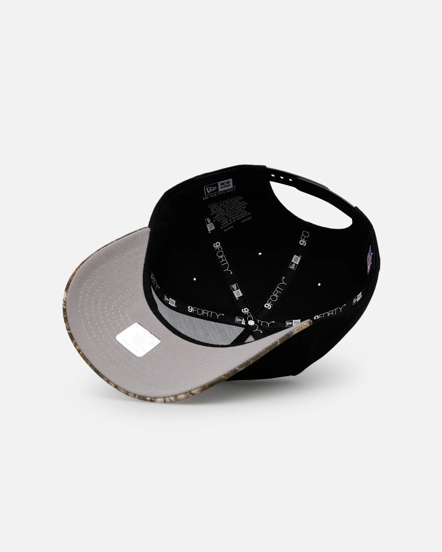 New Era New York Giants 'Black Crown Realtree Visor' 9FORTY A-Frame Snapback Realtree Edge/Black - Image 6