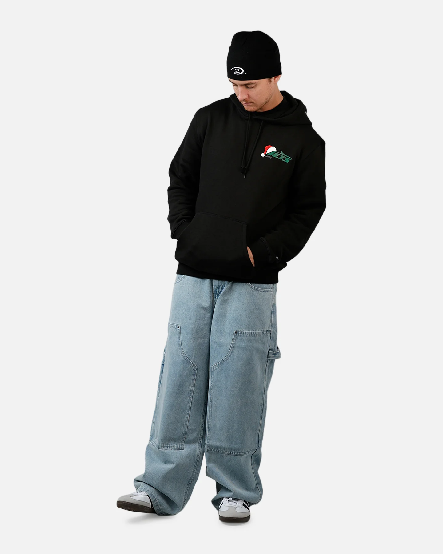 New Era New York Jets All I Want For Christmas Hoodie Black - Image 3