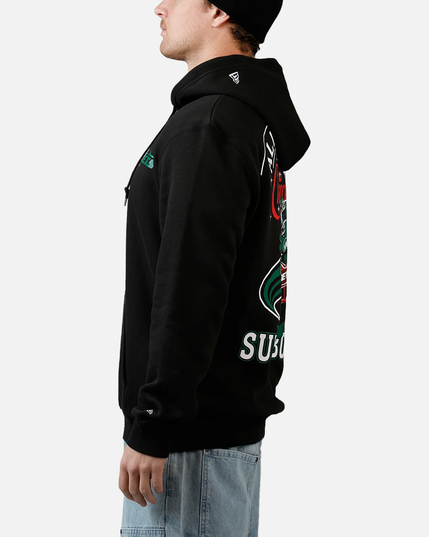 New Era New York Jets All I Want For Christmas Hoodie Black - Image 5