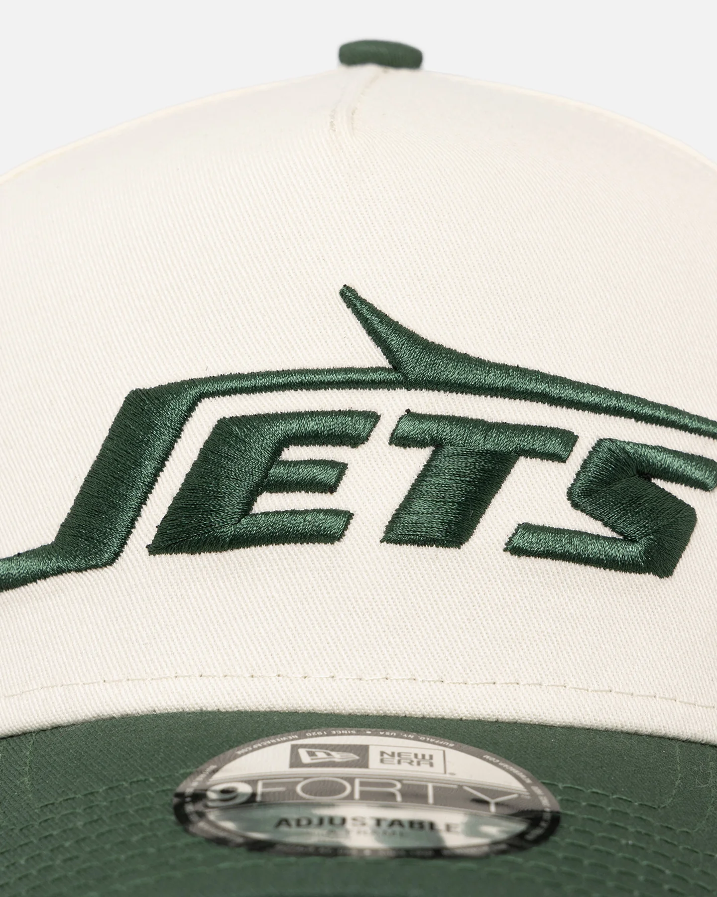New Era New York Jets 'NFL City Originals' 9FORTY A-Frame Snapback Chrome White/OTC - Image 6