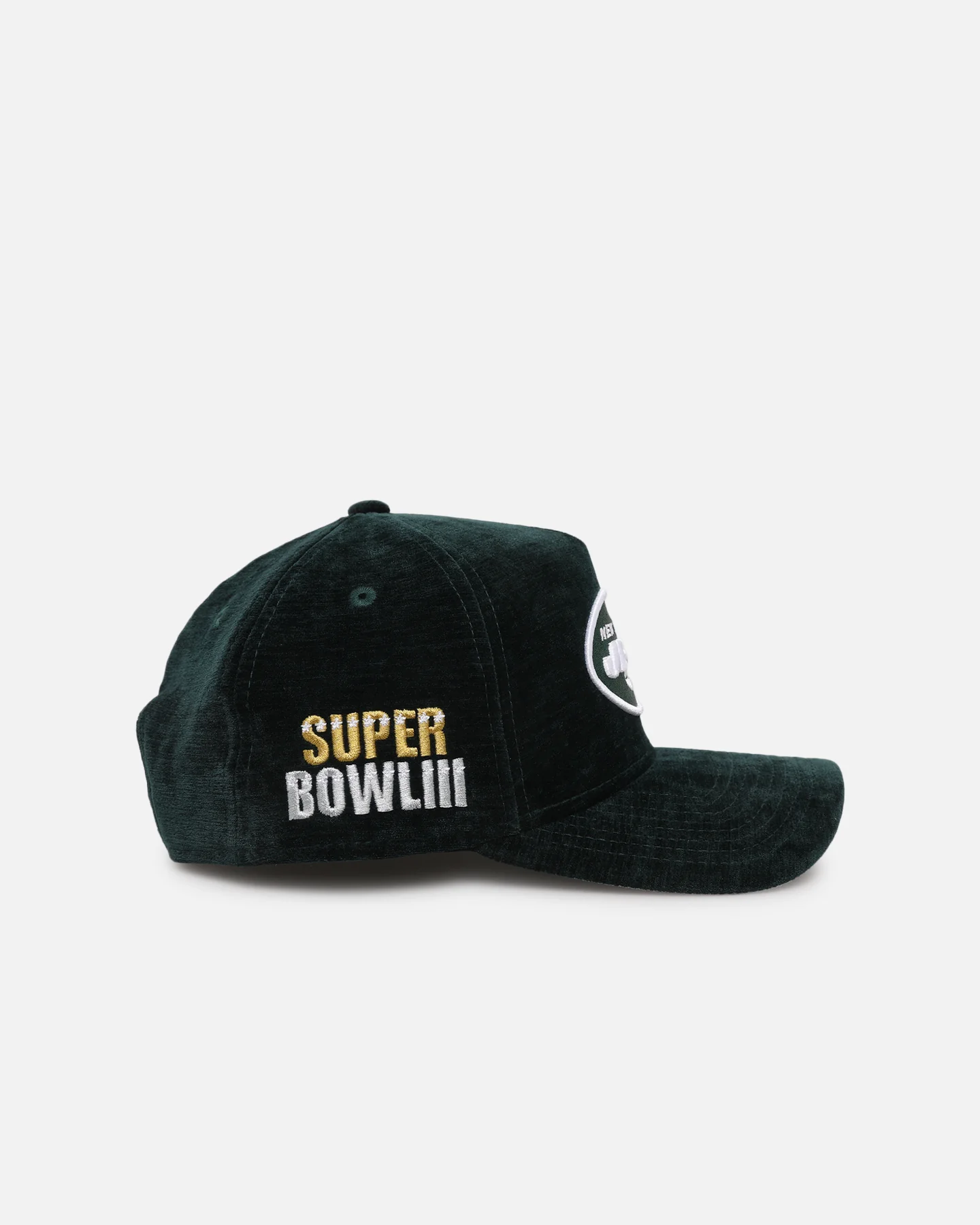 New Era New York Jets 'Plush Chenille' 9FORTY A-Frame Snapback Dark Green - Image 3
